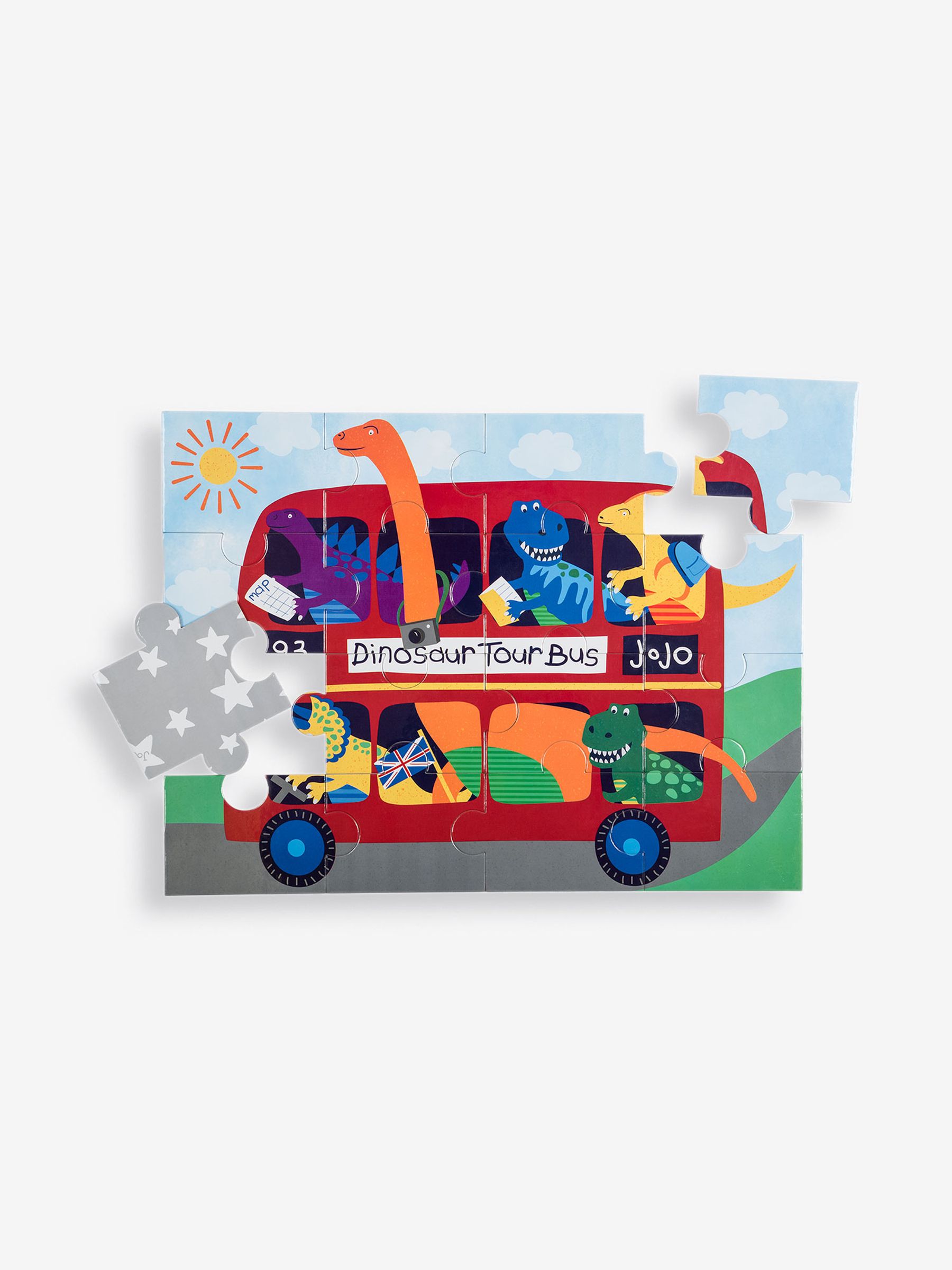 London Dinosaur Bus Jigsaw Puzzle - Image 1 of 2