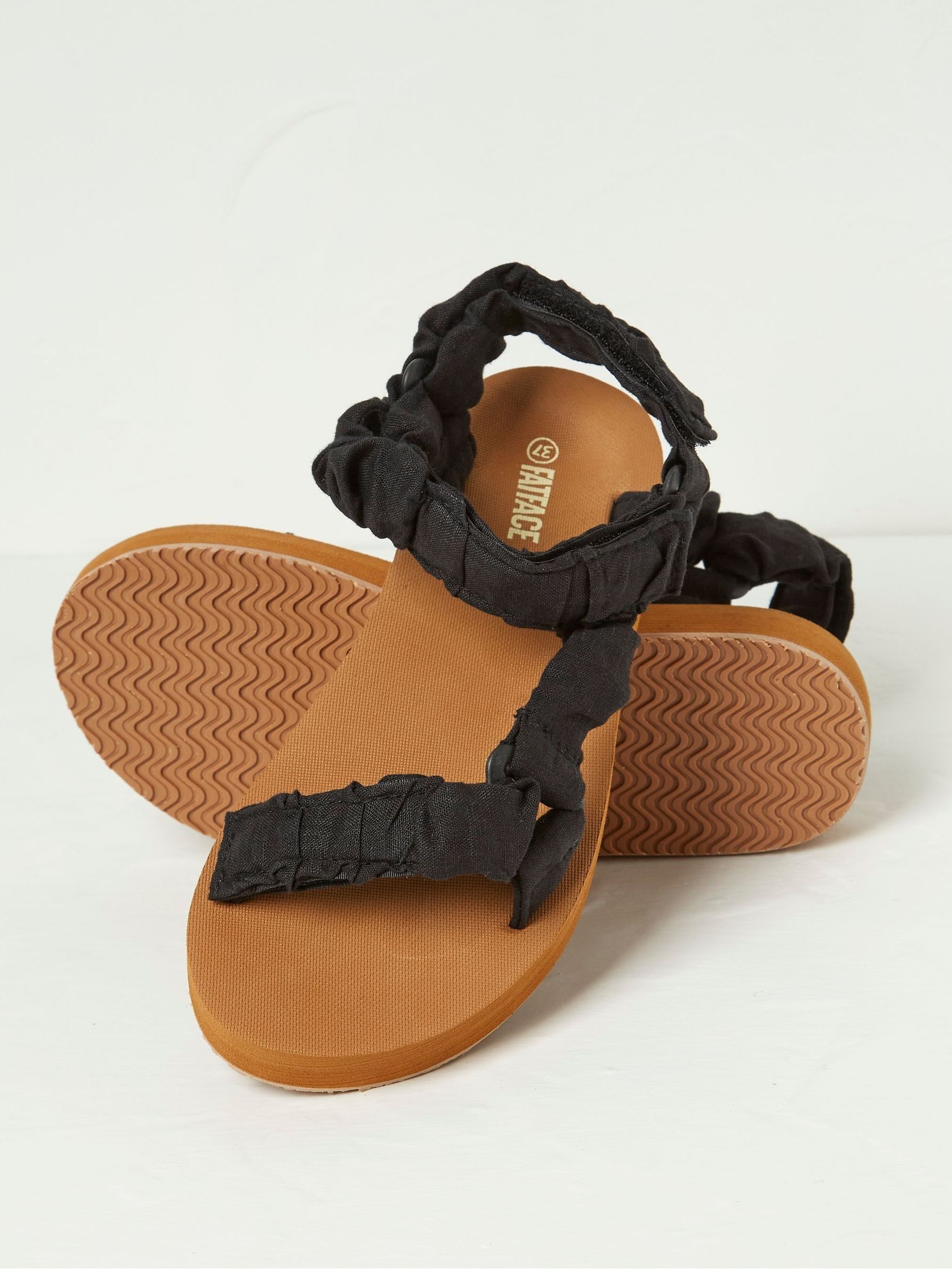 Ettie Black Comfort Walking Sandals - Image 2 of 3