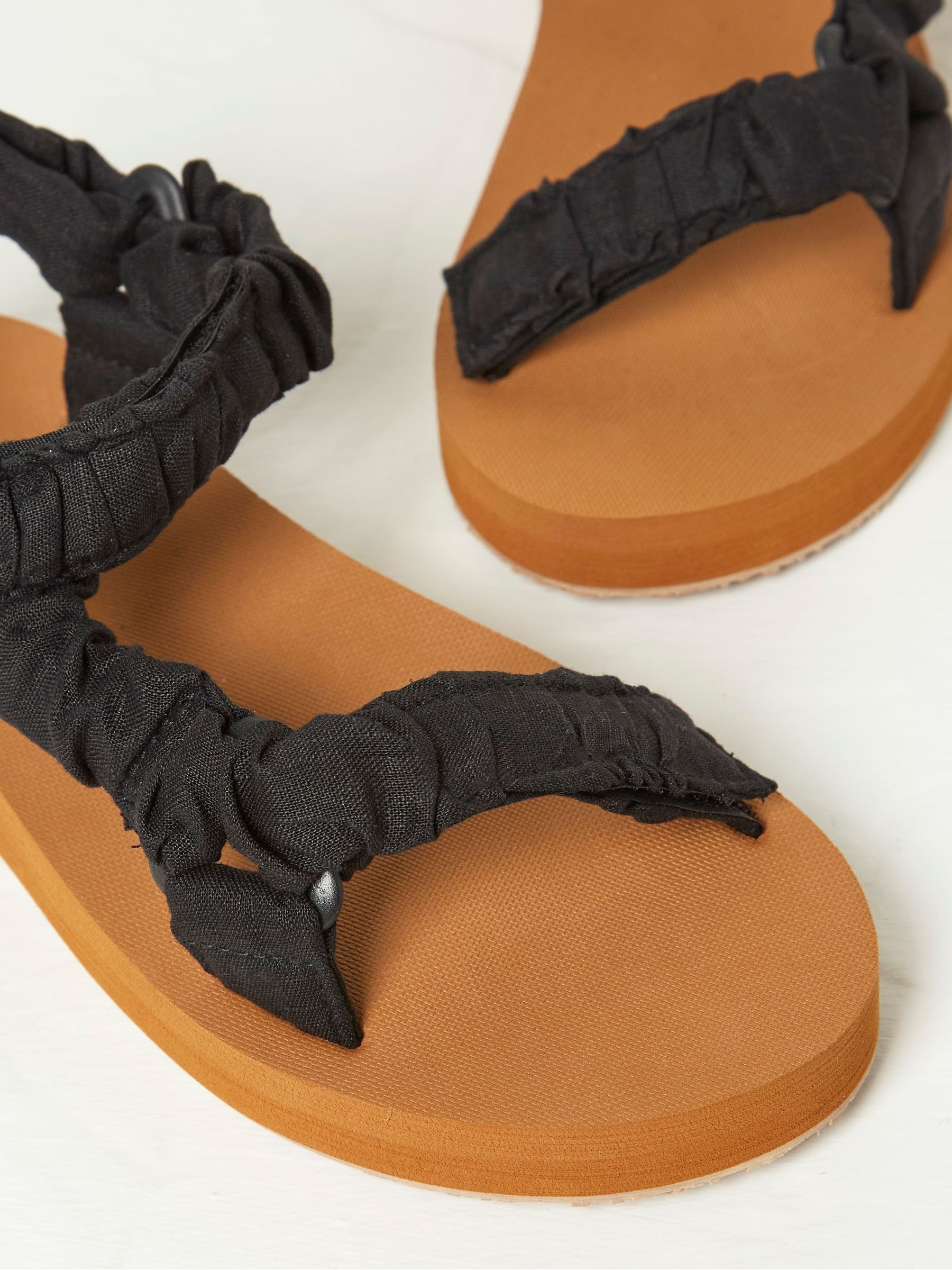 Ettie Black Comfort Walking Sandals - Image 3 of 3