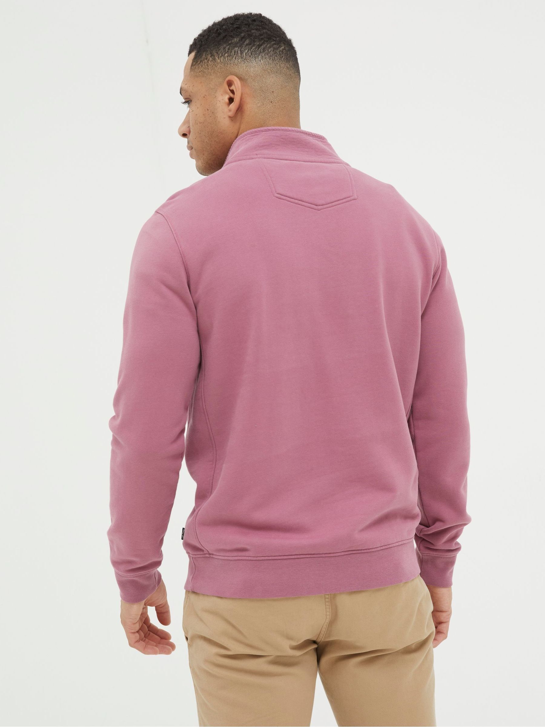 Fowey Pink Half Neck Sweatshirt - Image 2 of 5
