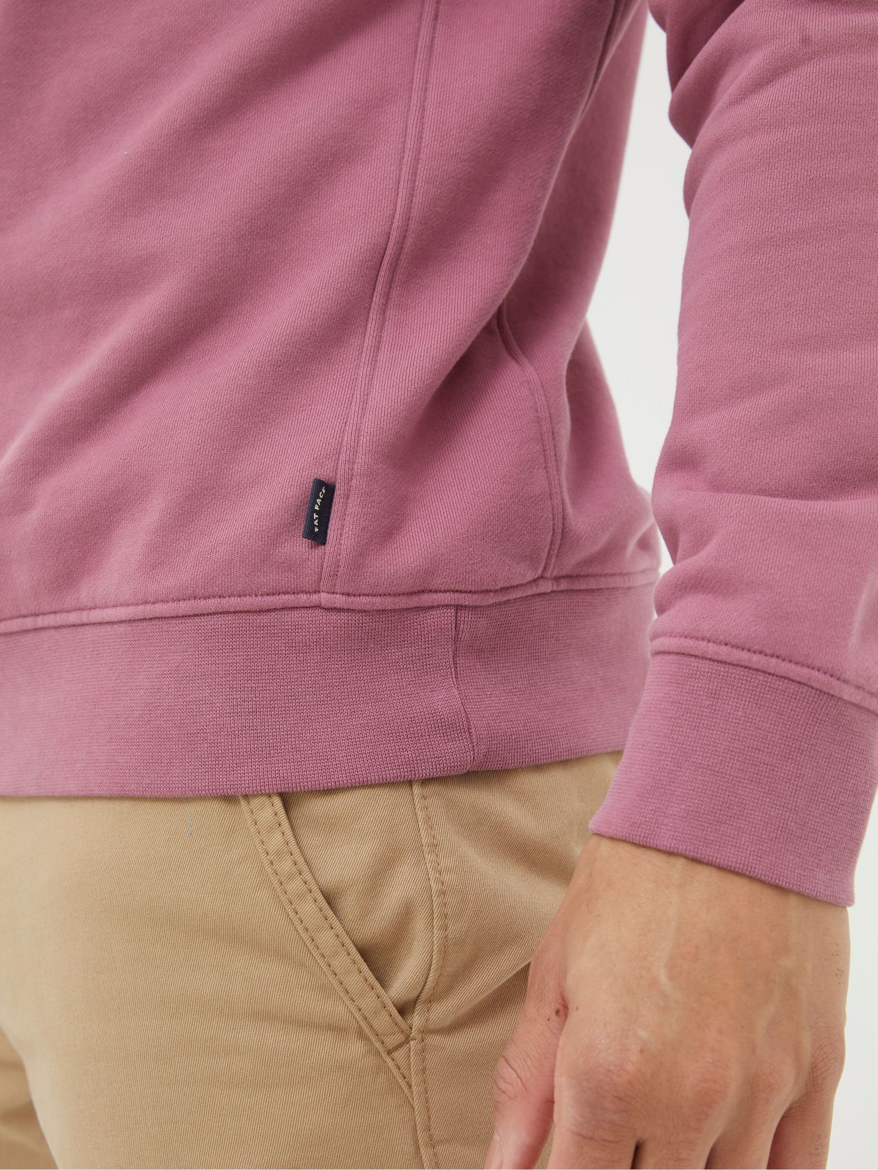 Fowey Pink Half Neck Sweatshirt - Image 3 of 5