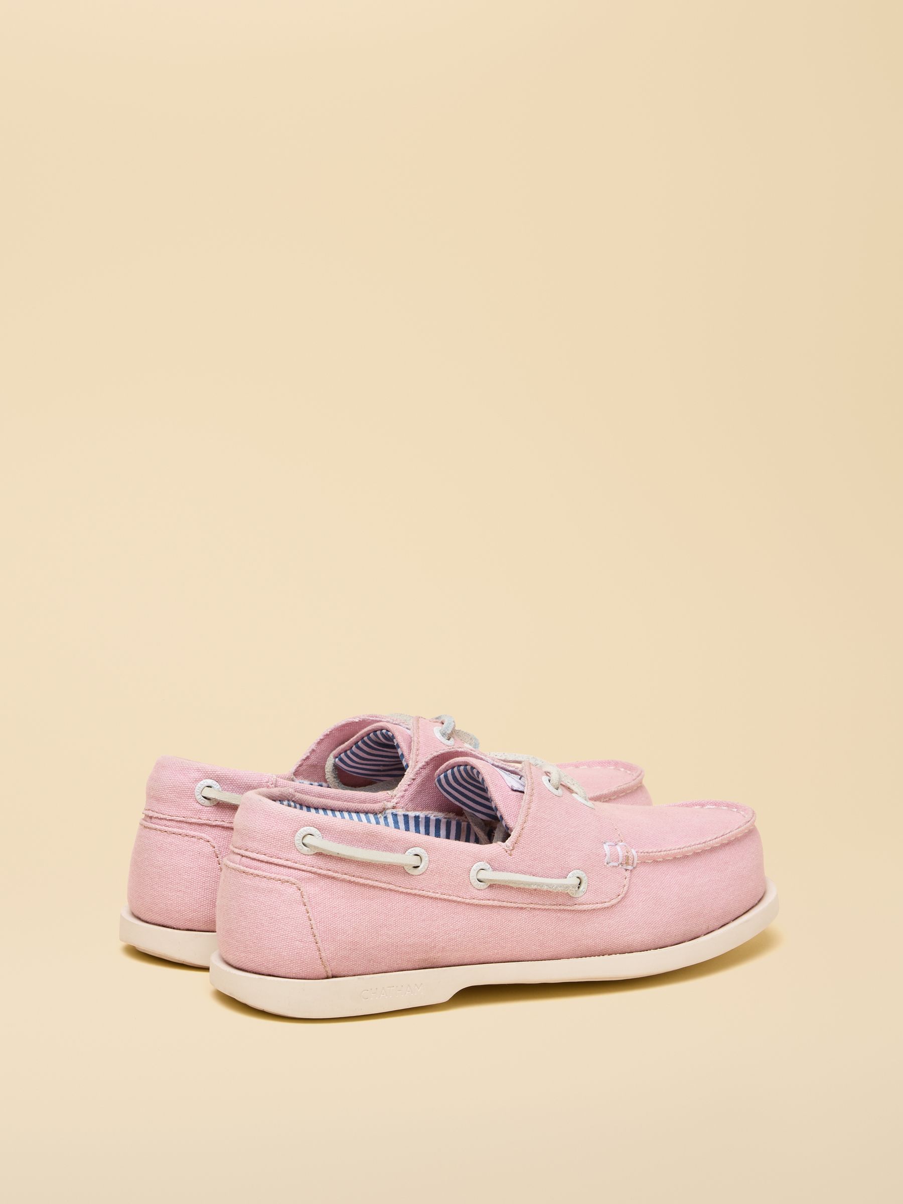 Joules X Chatham Pink Jetty Deck Shoes | Joules