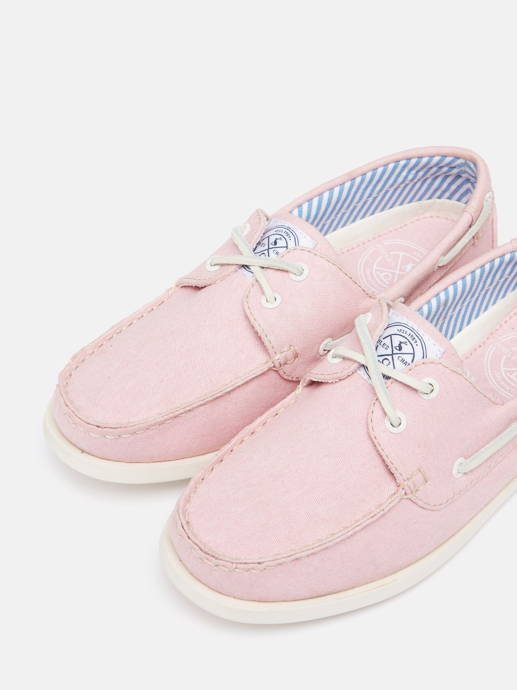 Joules X Chatham Pink Jetty Deck Shoes - Image 6 of 7