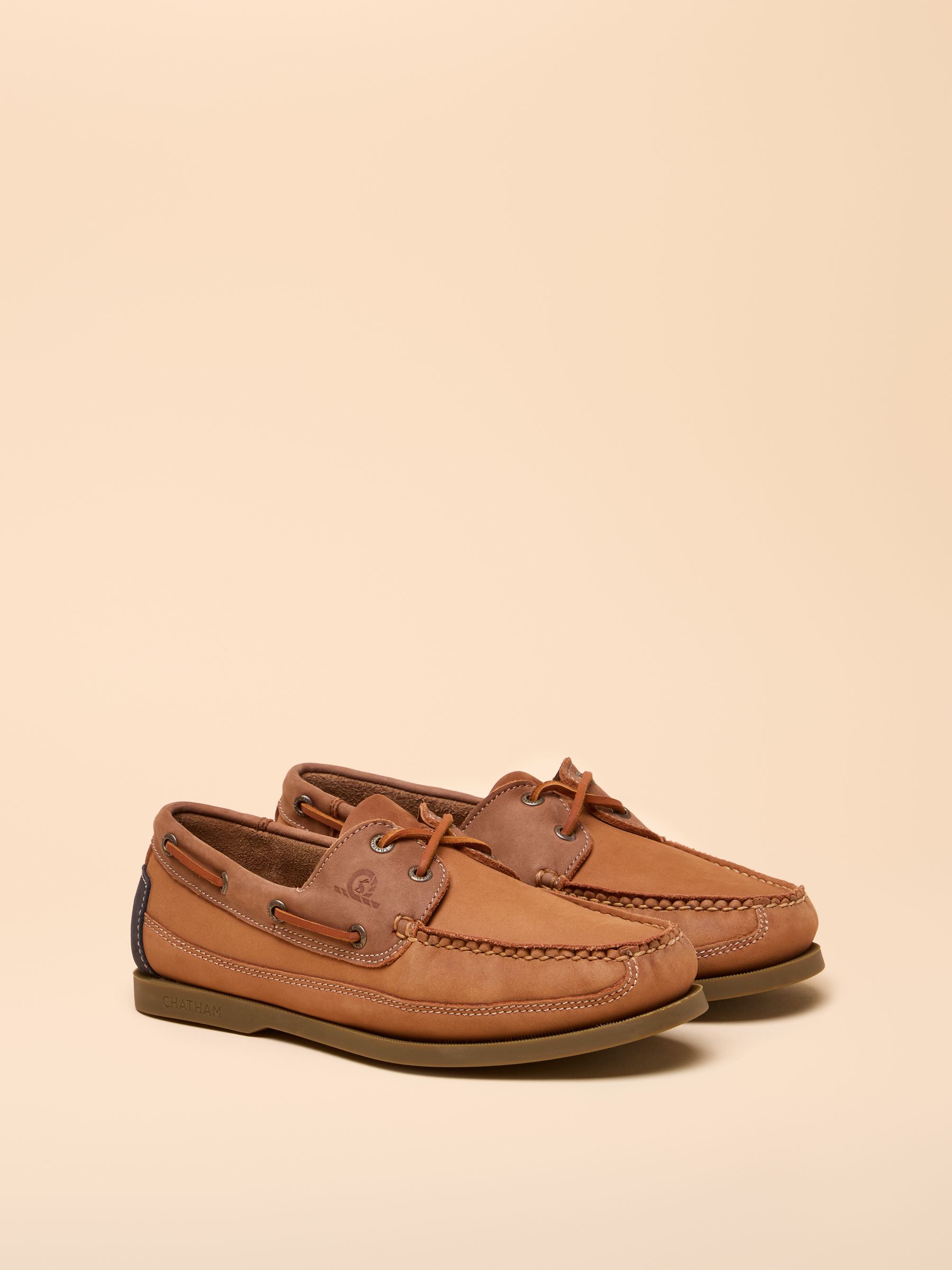 Joules X Chatham Brown Boardwalk Deck Shoes - Image 2 of 7