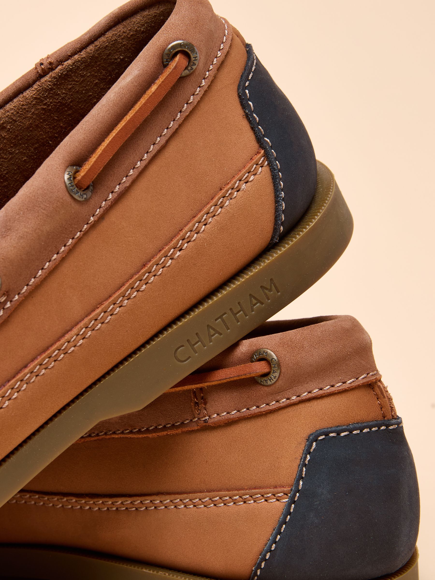 Joules X Chatham Brown Boardwalk Deck Shoes - Image 7 of 7