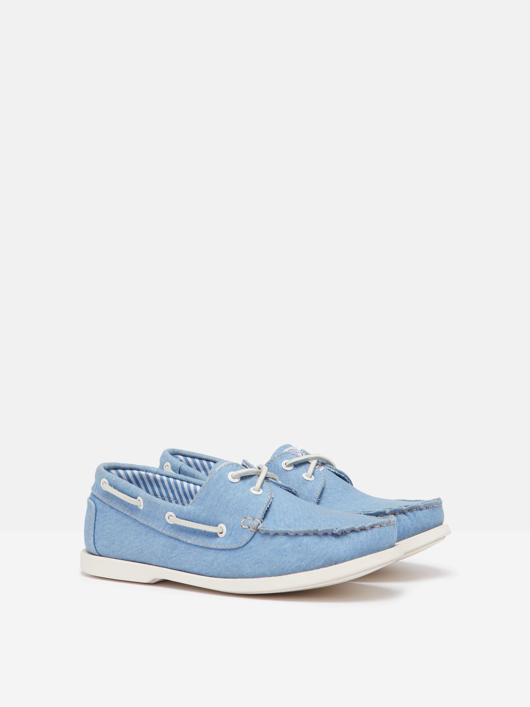 Joules X Chatham Blue Jetty Deck Shoes - Image 2 of 7
