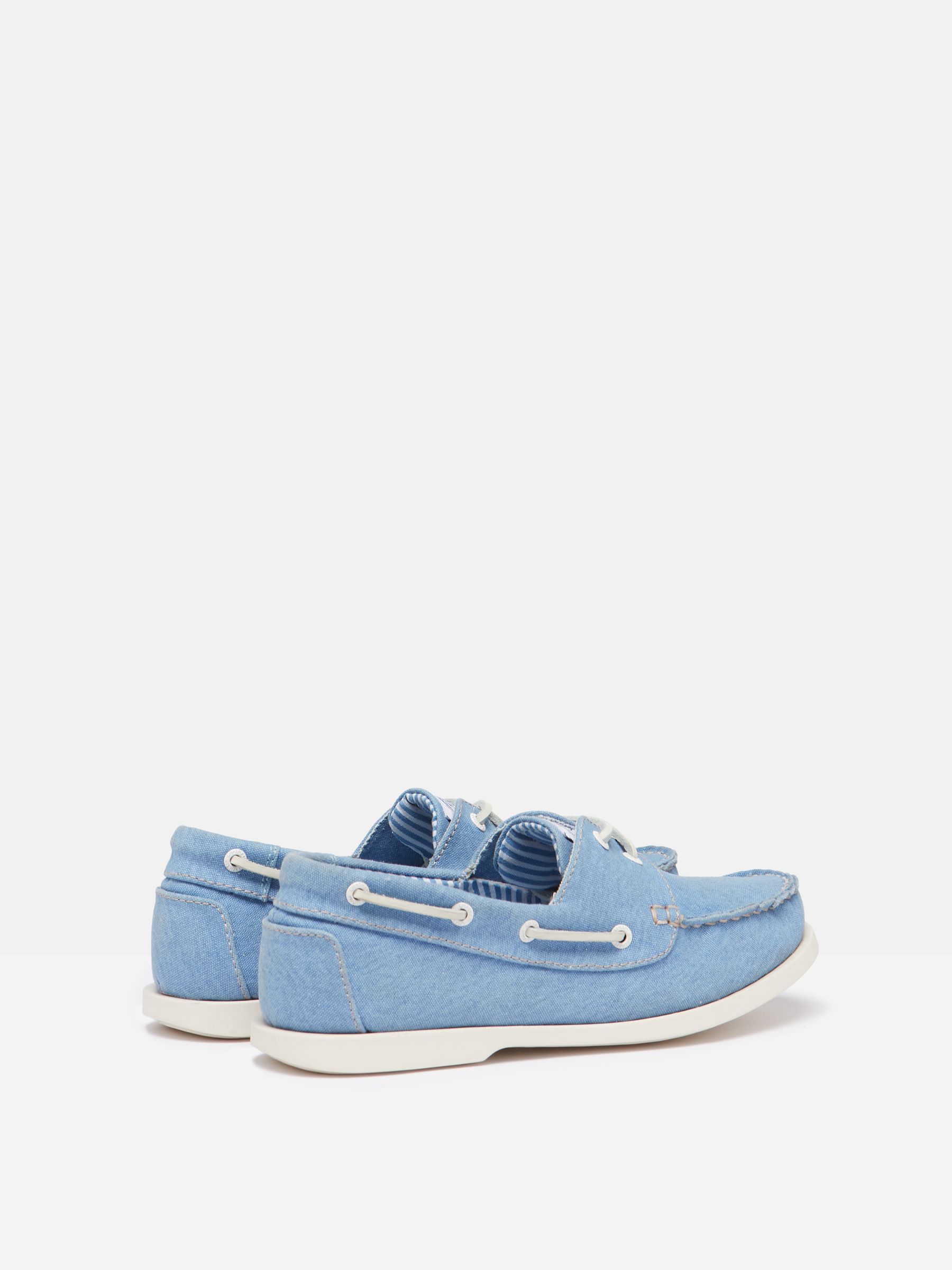 Joules X Chatham Blue Jetty Deck Shoes - Image 4 of 7