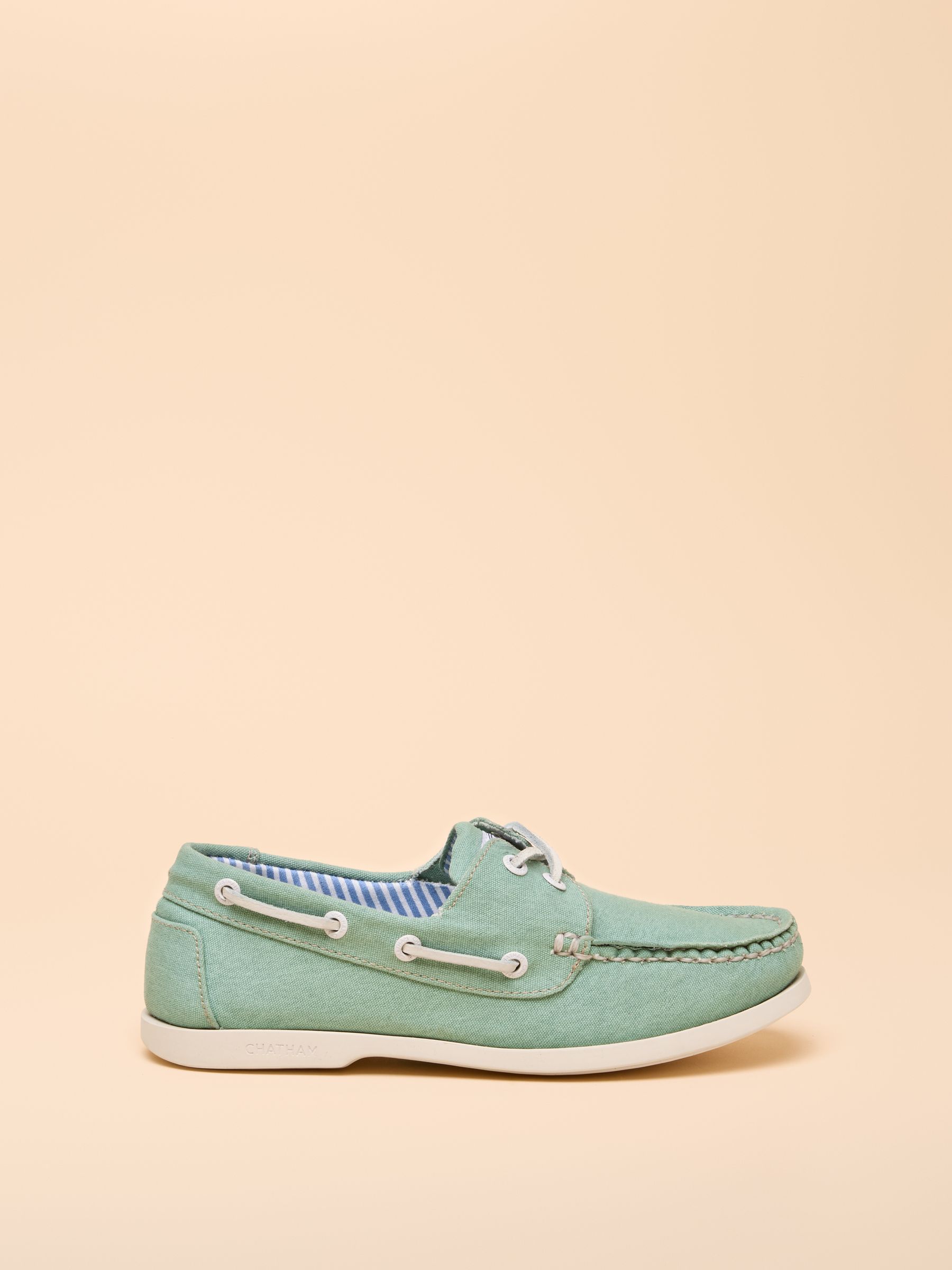 Joules X Chatham Green Jetty Deck Shoes - Image 1 of 7