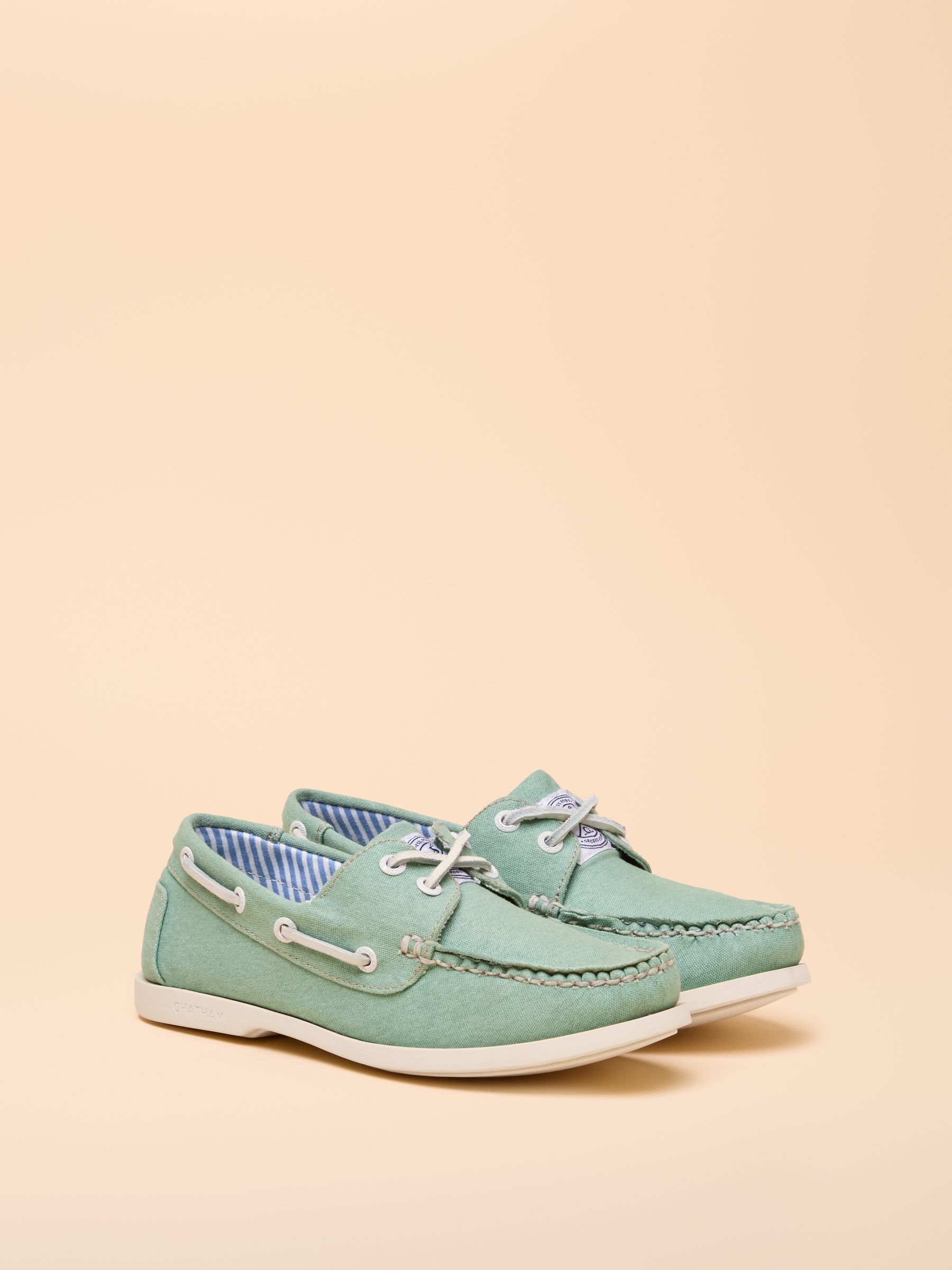 Joules X Chatham Green Jetty Deck Shoes - Image 2 of 7