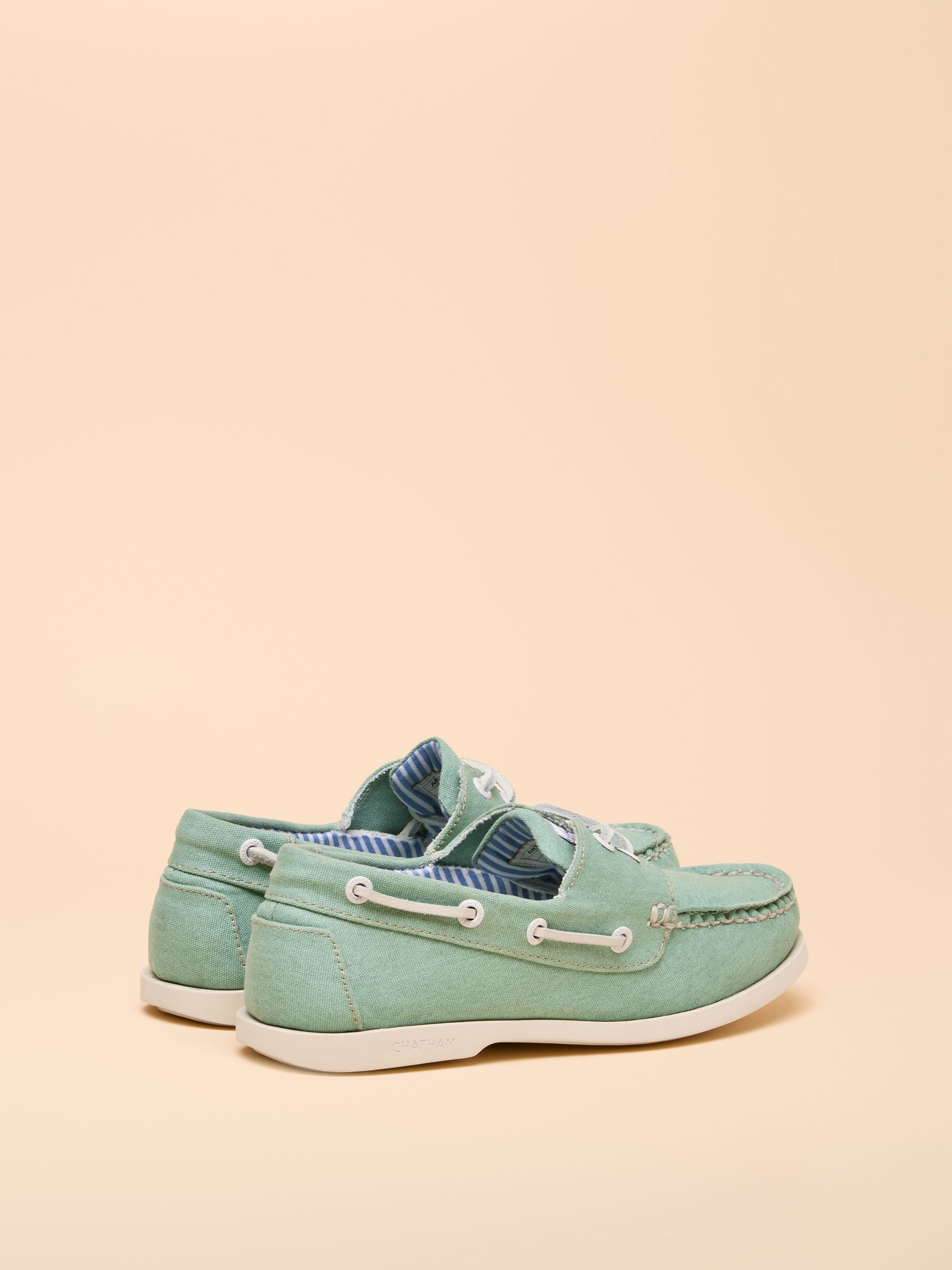 Joules X Chatham Green Jetty Deck Shoes - Image 3 of 7