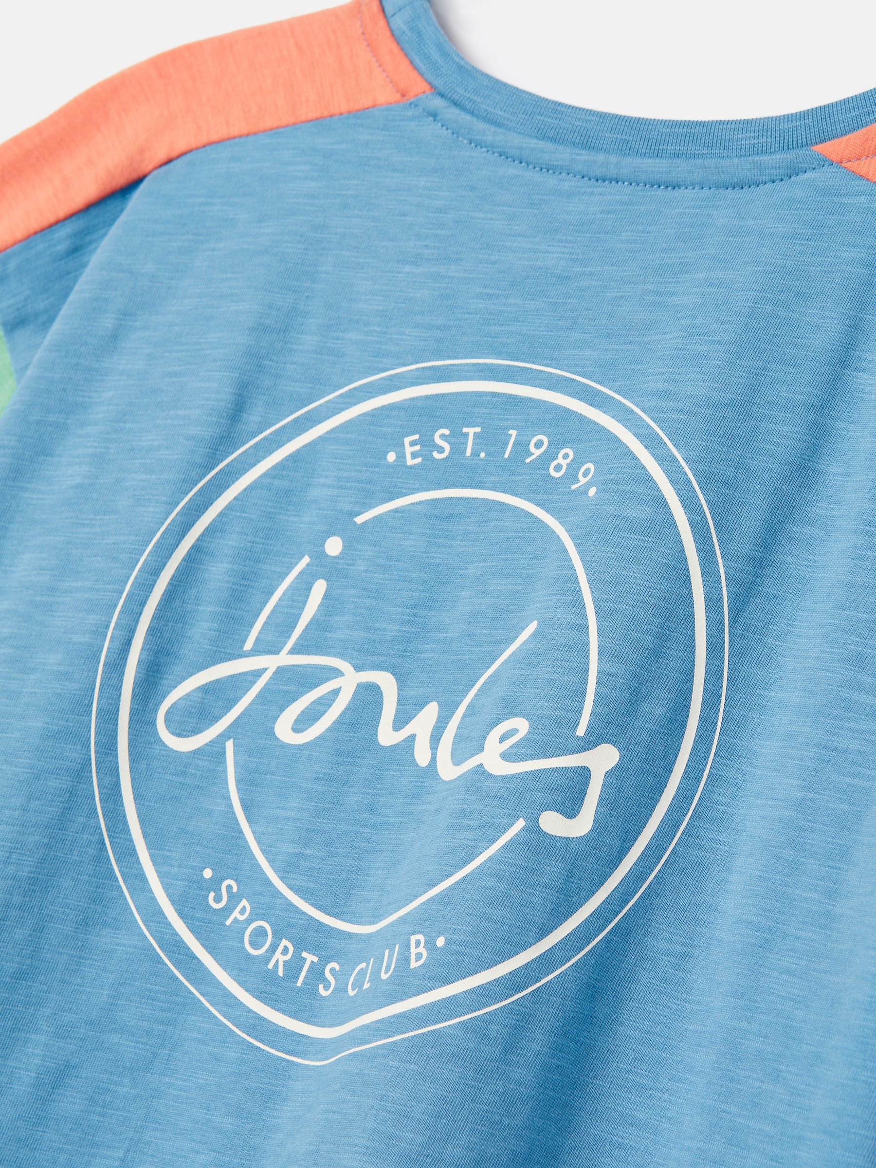 Girls' Betty Blue Colour Block Short Sleeve T-Shirt - Image 3 of 5