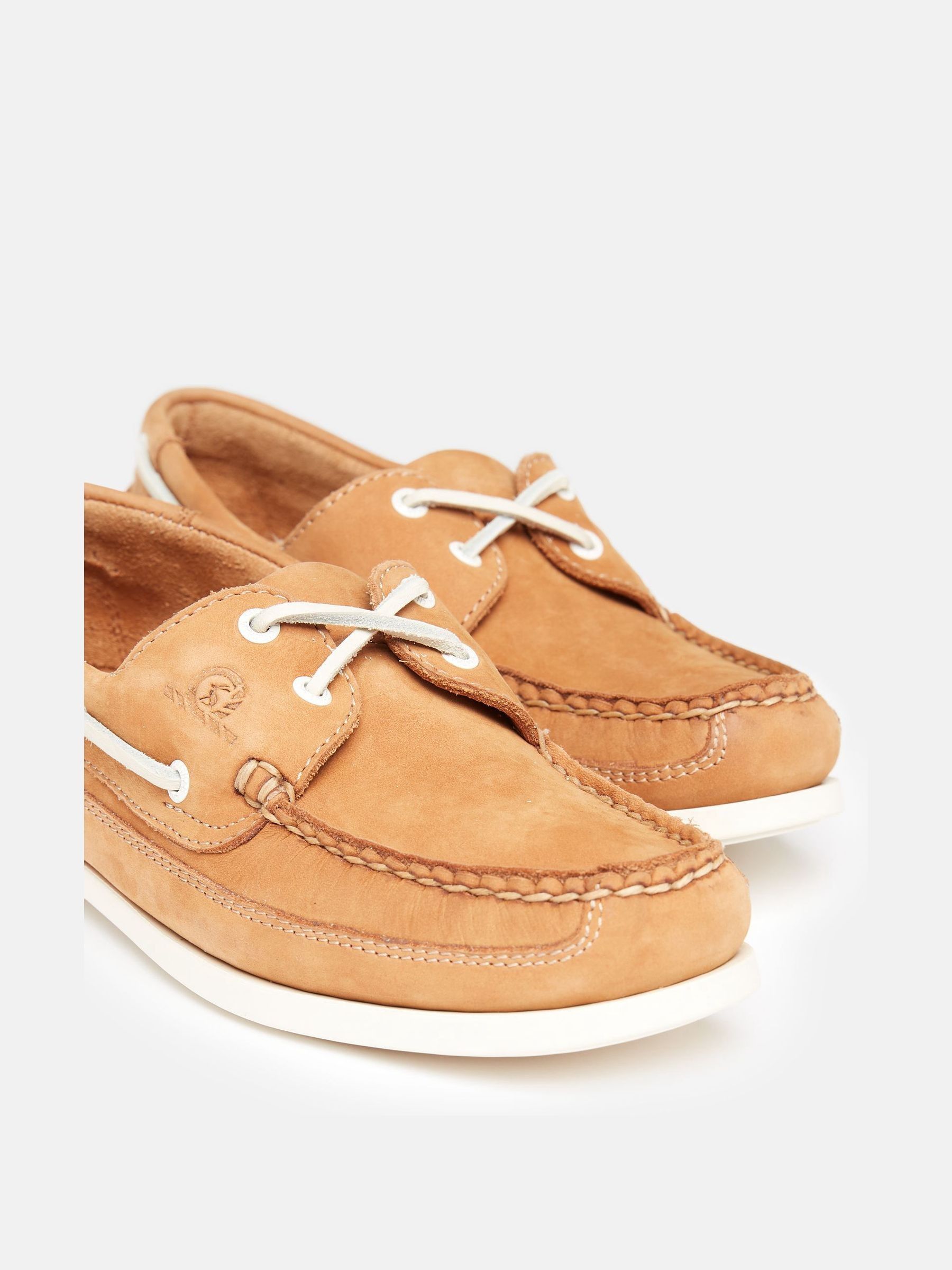 Joules X Chatham Brown Pier Deck Shoes - Image 4 of 6