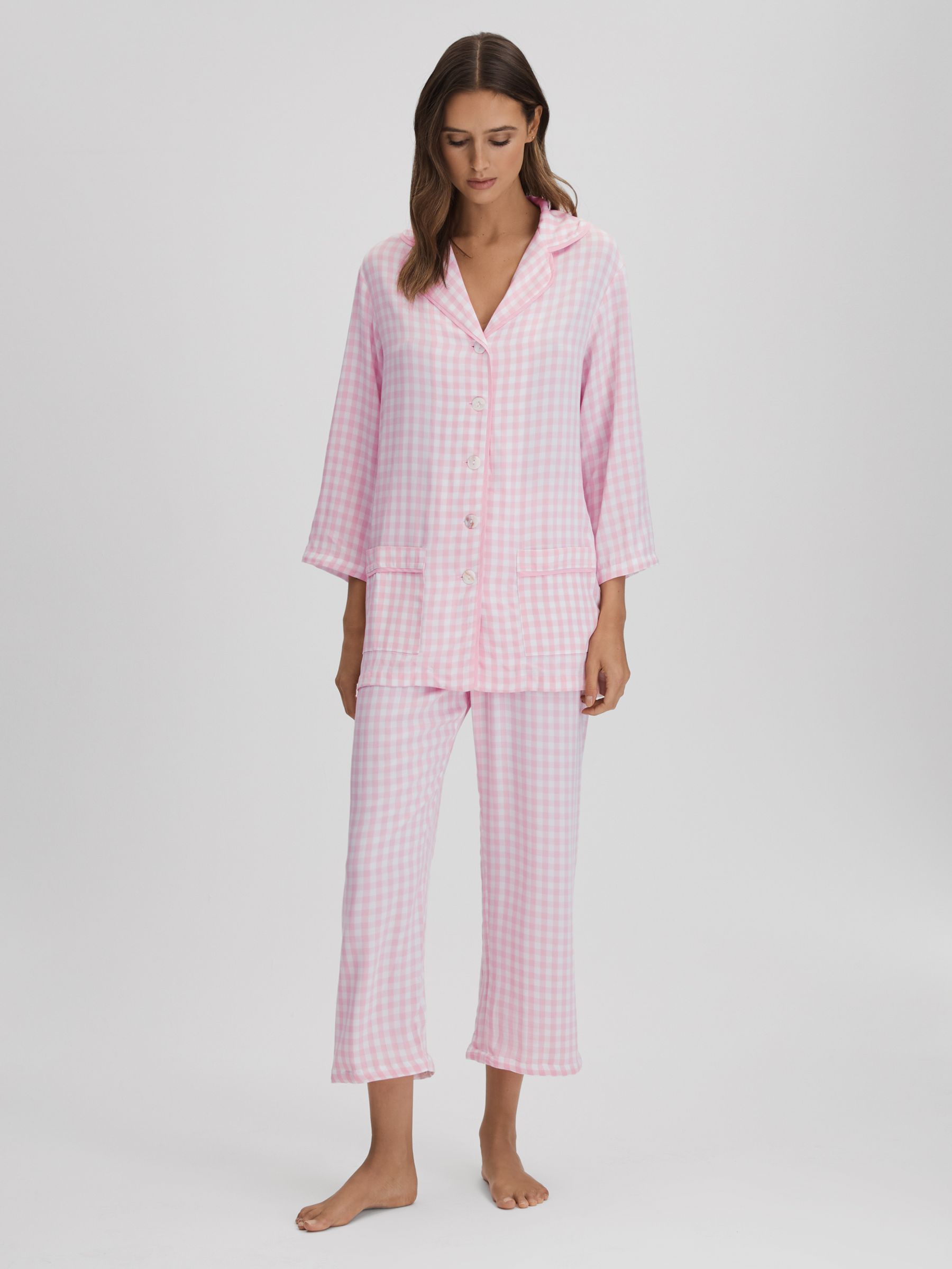 Sleeper Detachable Feather Pyjama Set in Pink/White - Image 7 of 9