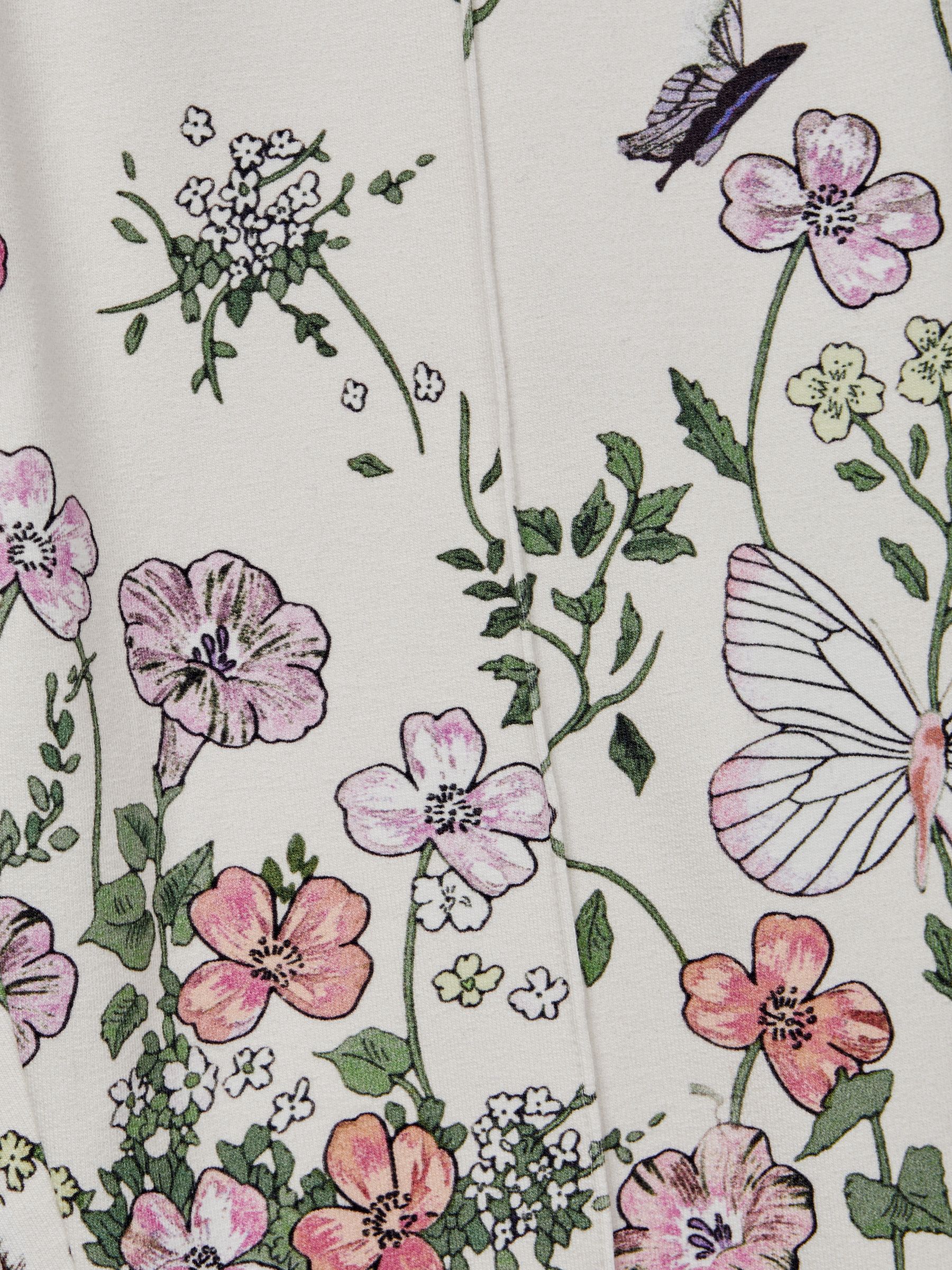 4-9 yrs Floral Print Drawstring Joggers in Pink Print - Image 6 of 6