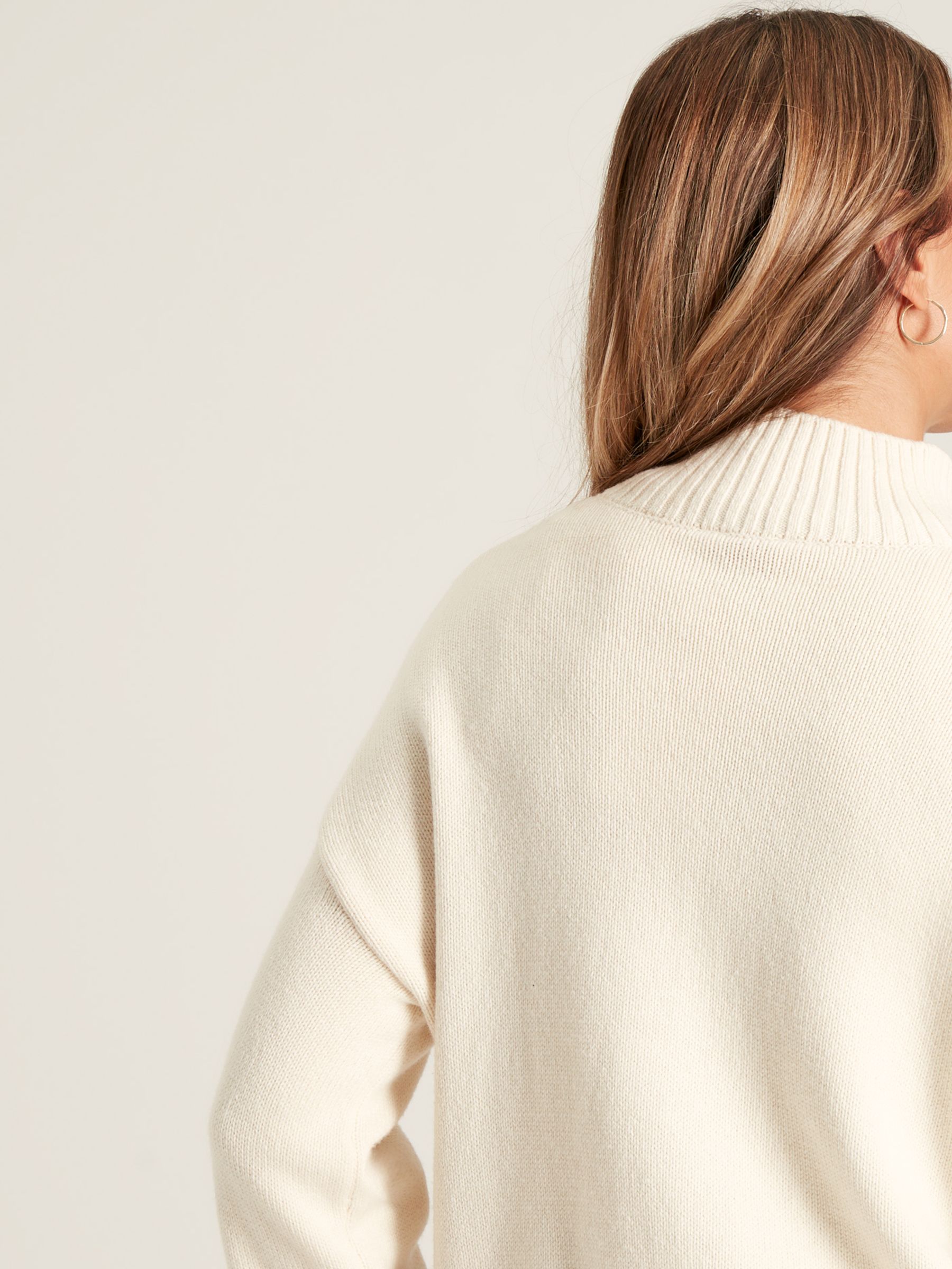 Abigail Cream High Neck Intarsia Ski Jumper - Image 2 of 6