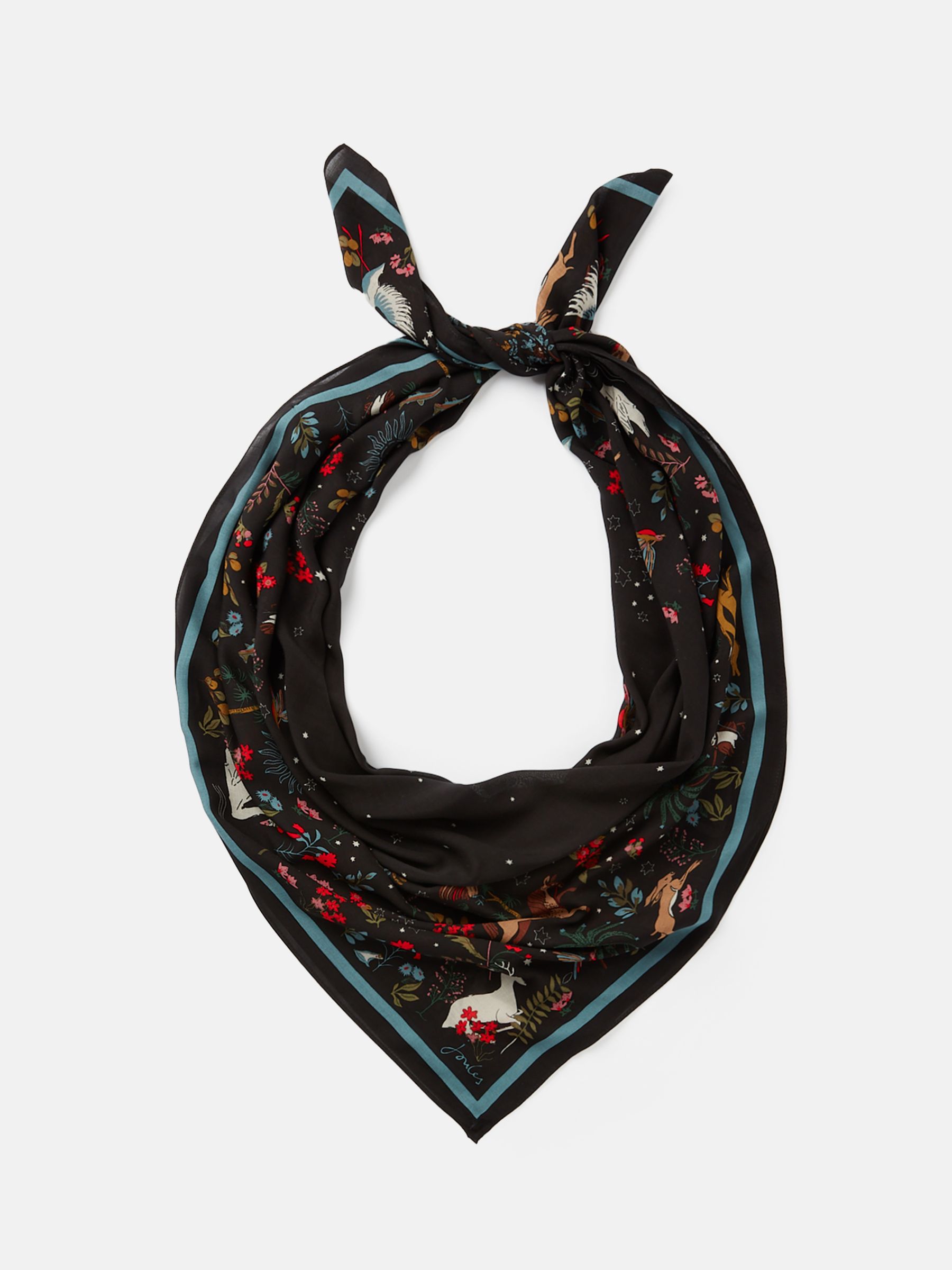 Middleton Black Printed Square Scarf - Image 4 of 6