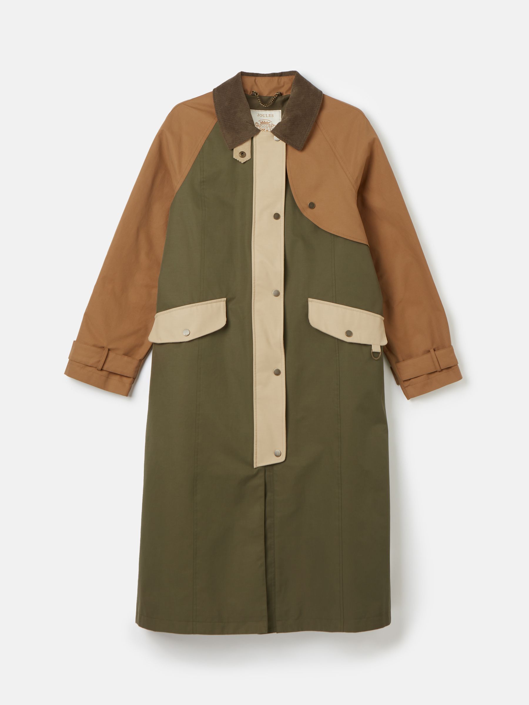 Kennington Brown & Khaki Waterproof Trench Coat - Image 1 of 3 Kennington Brown & Khaki Waterproof Trench Coat - Image 1 of 3