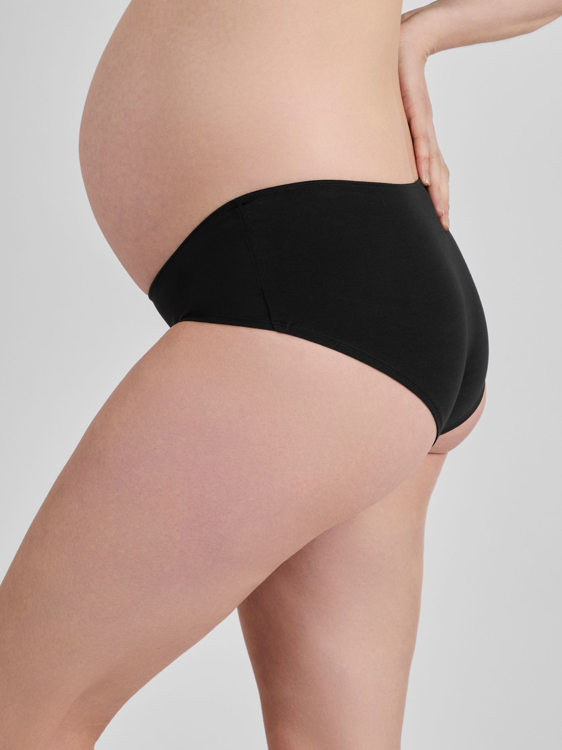 Black 3-Pack Maternity Knicker Shorts - Image 3 of 3