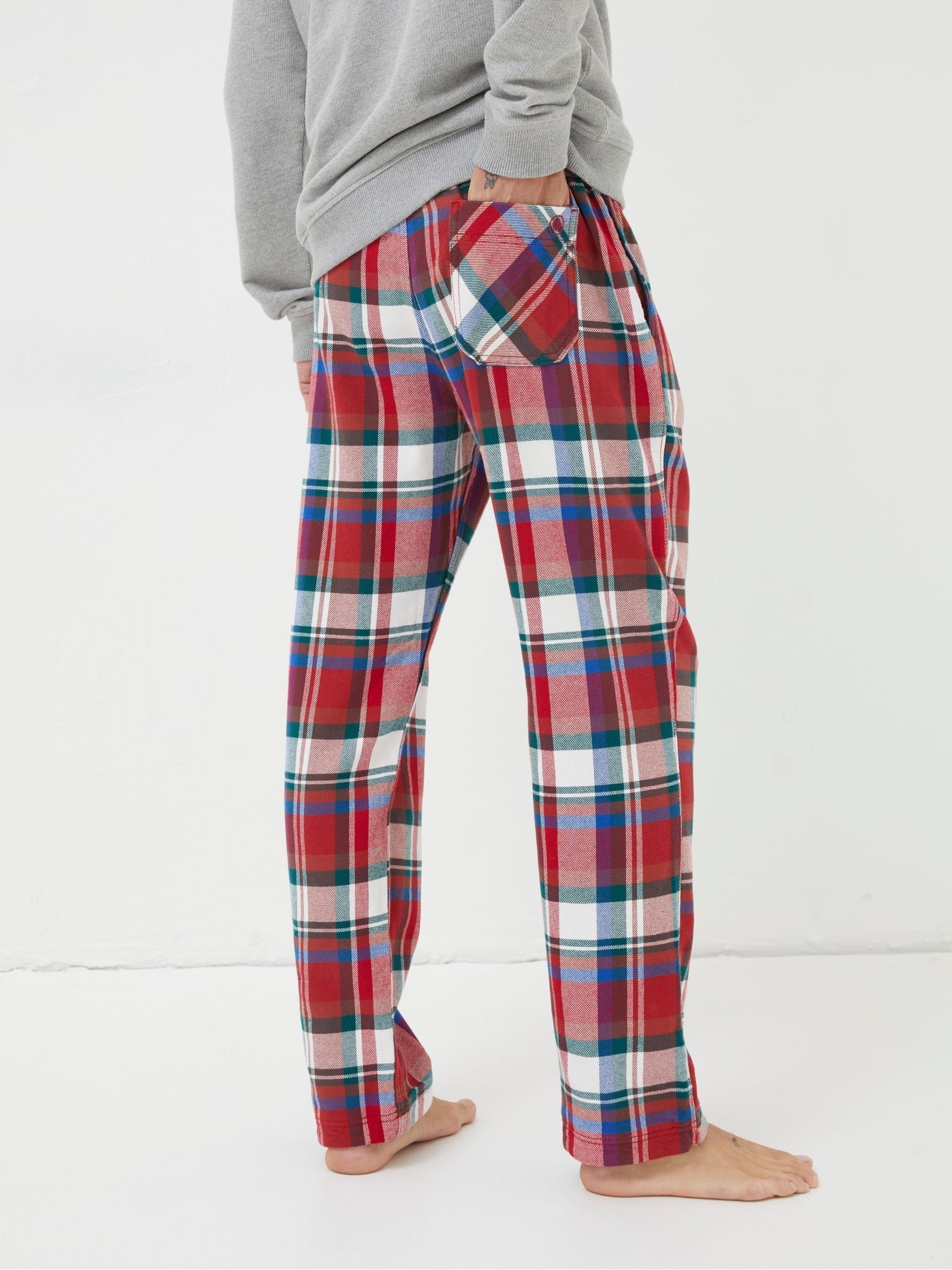 Red Matching Mens Pyjama Bottoms - Image 2 of 4
