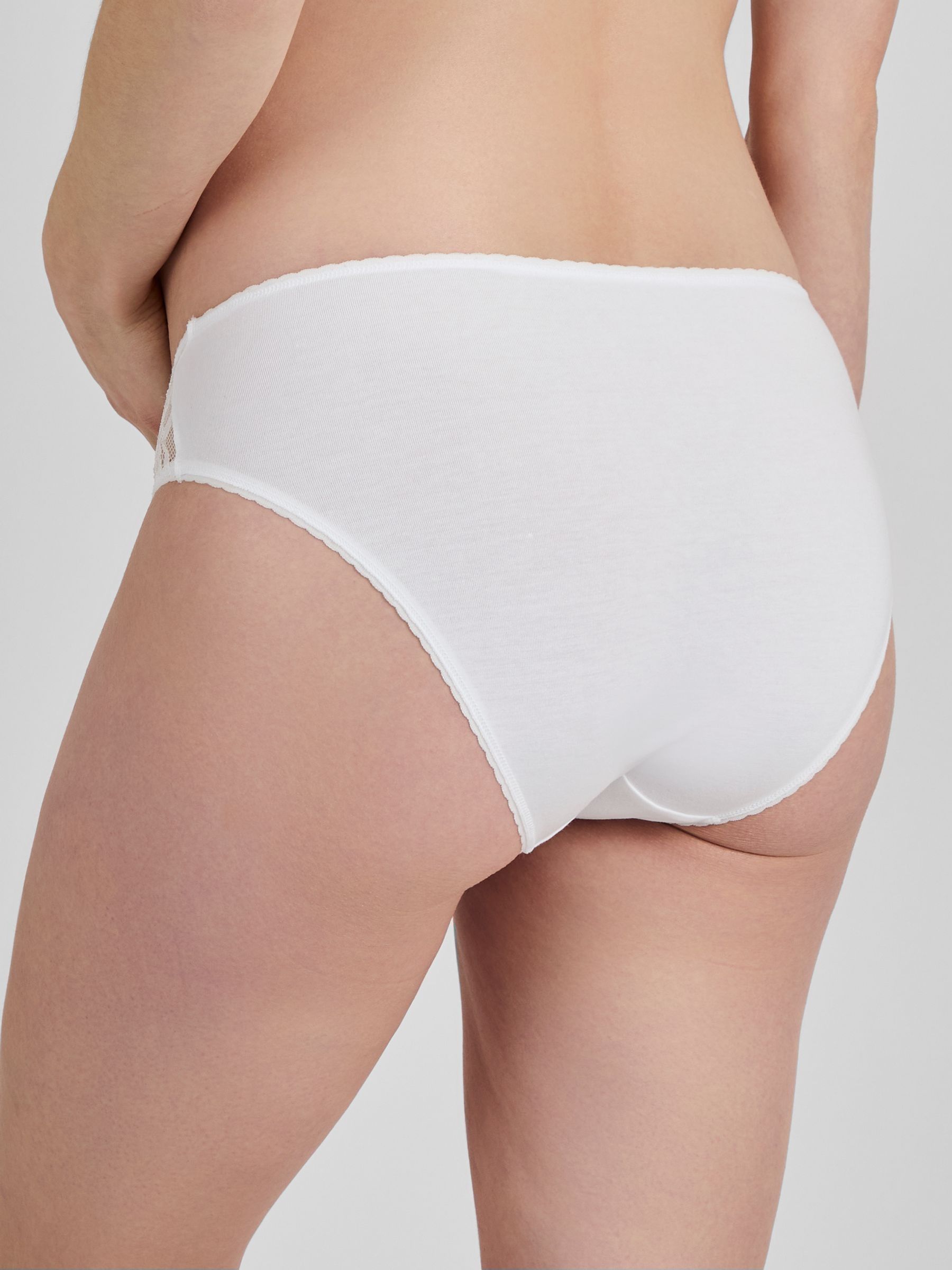 White 3-Pack Lace Trim Maternity Knickers - Image 3 of 5