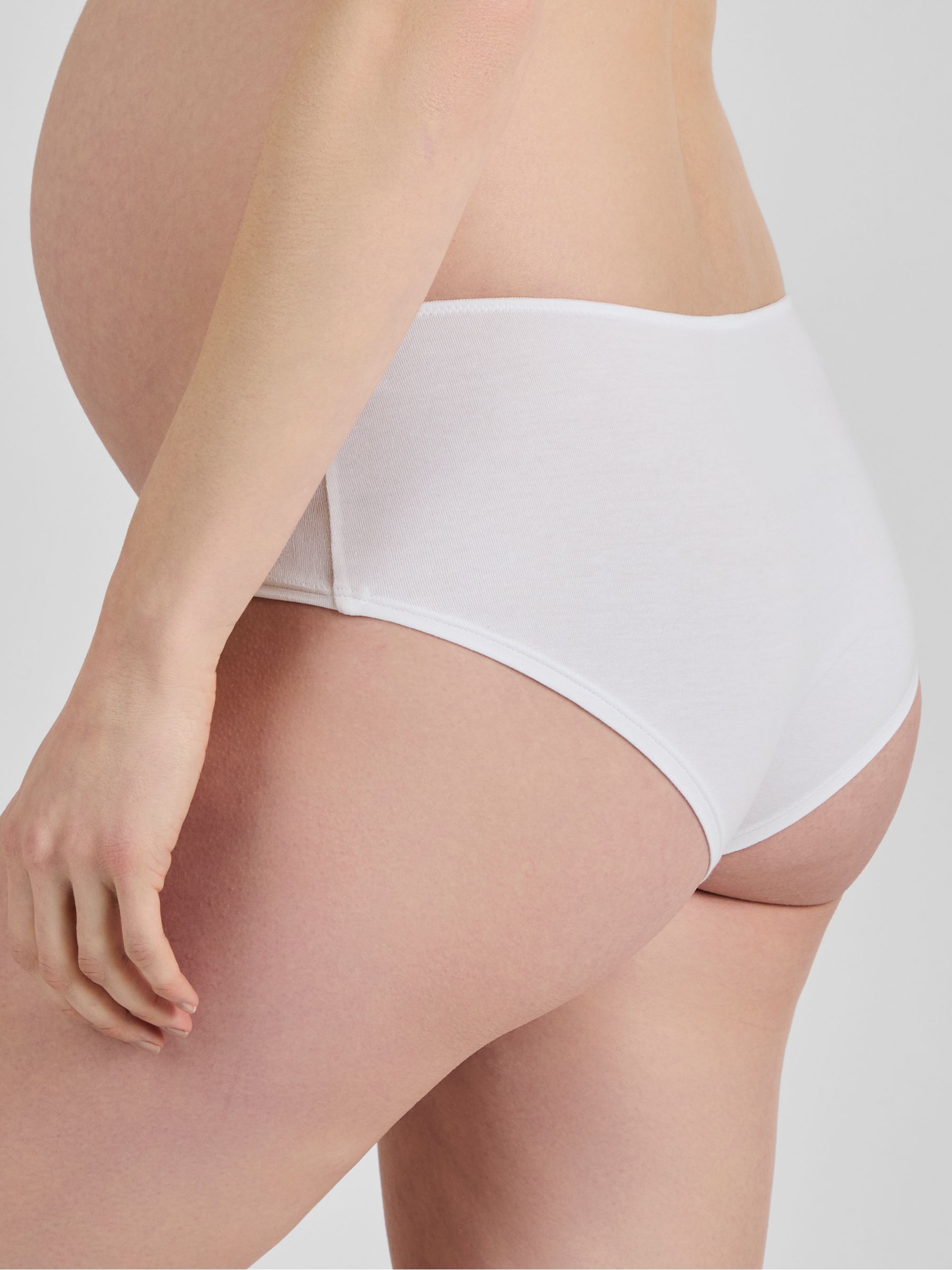 White 3-Pack Maternity Knicker Shorts - Image 3 of 3