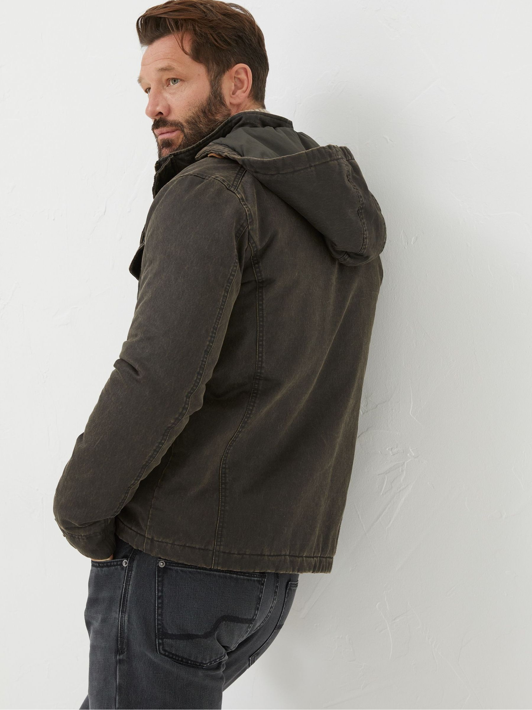 Brown Hooded Jacket - Image 3 of 6