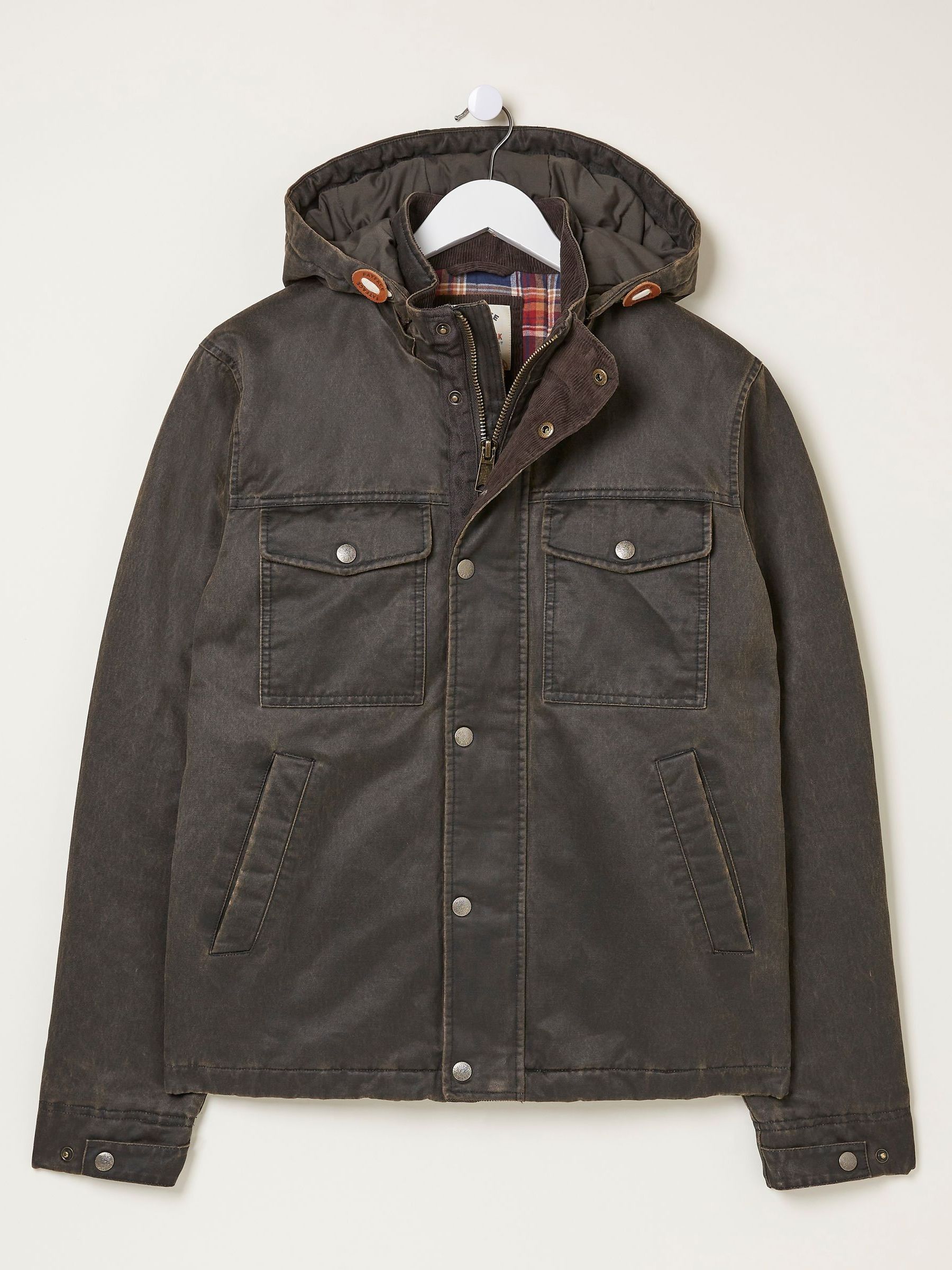 Brown Hooded Jacket - Image 6 of 6