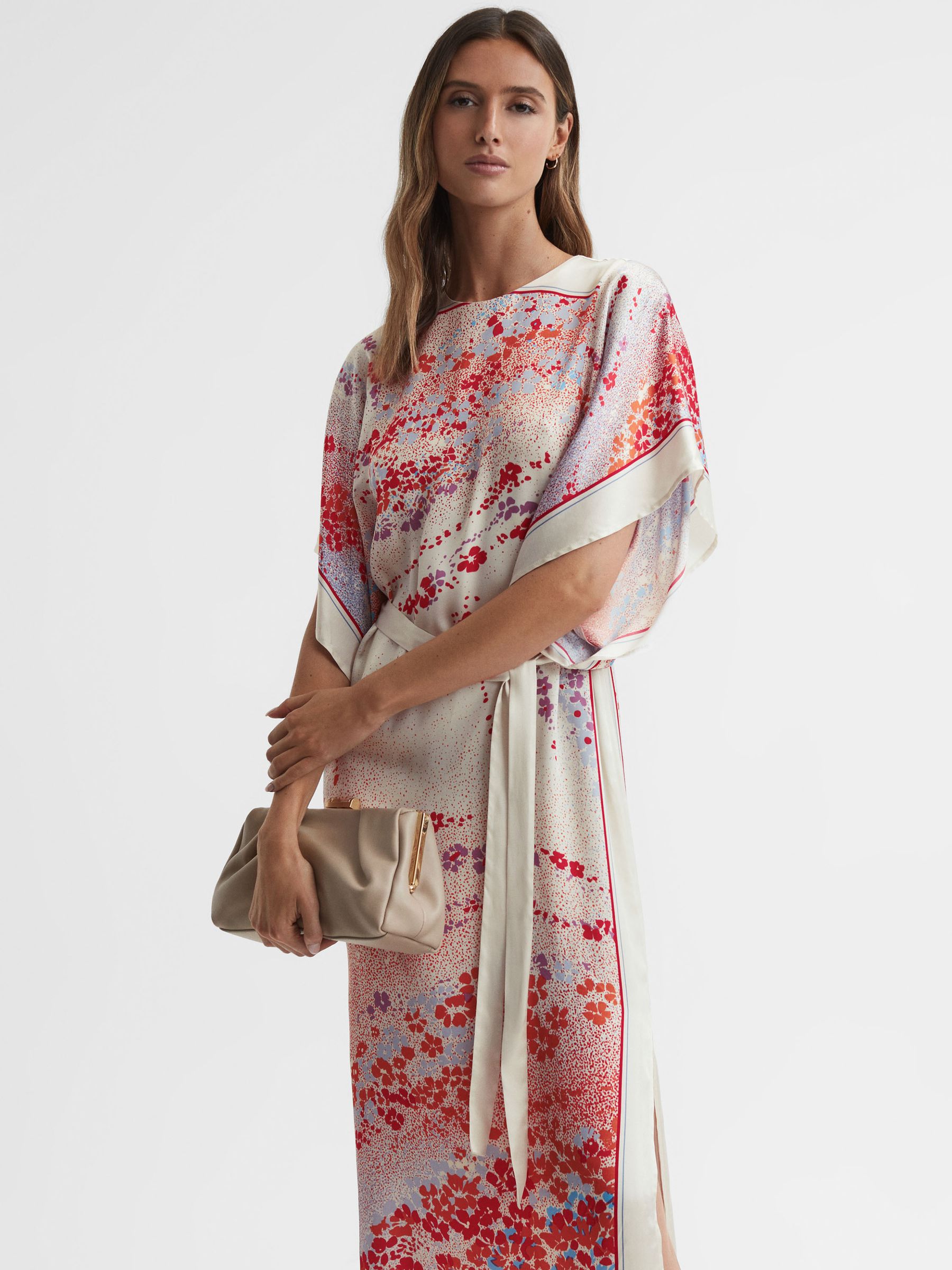 Printed Maxi Dress in Multi - Image 4 of 6