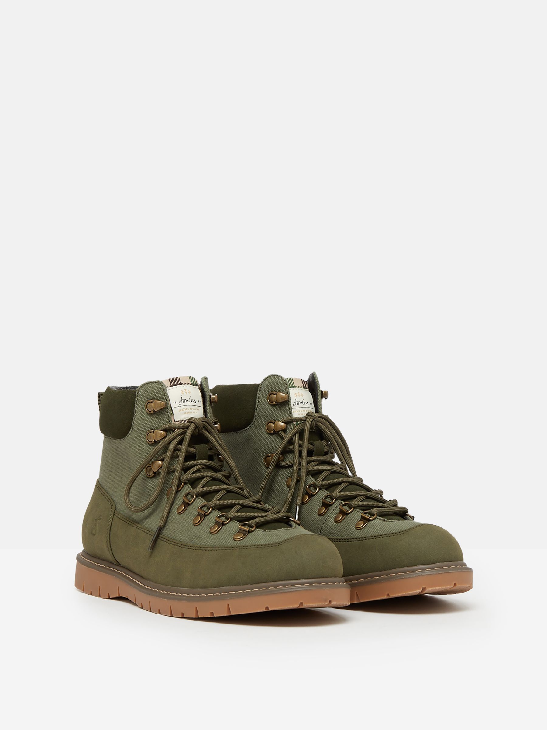 Chester Khaki Green Lace Up Boots - Image 2 of 6