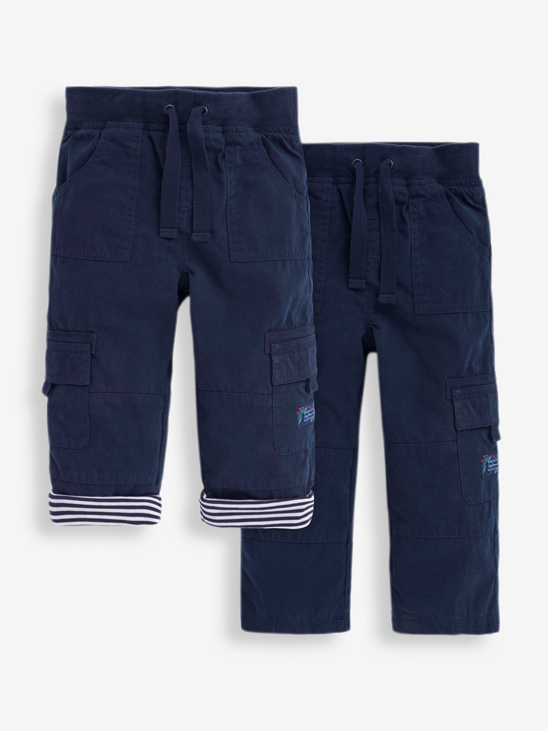Navy Jersey Lined Utility Trousers - Image 1 of 2