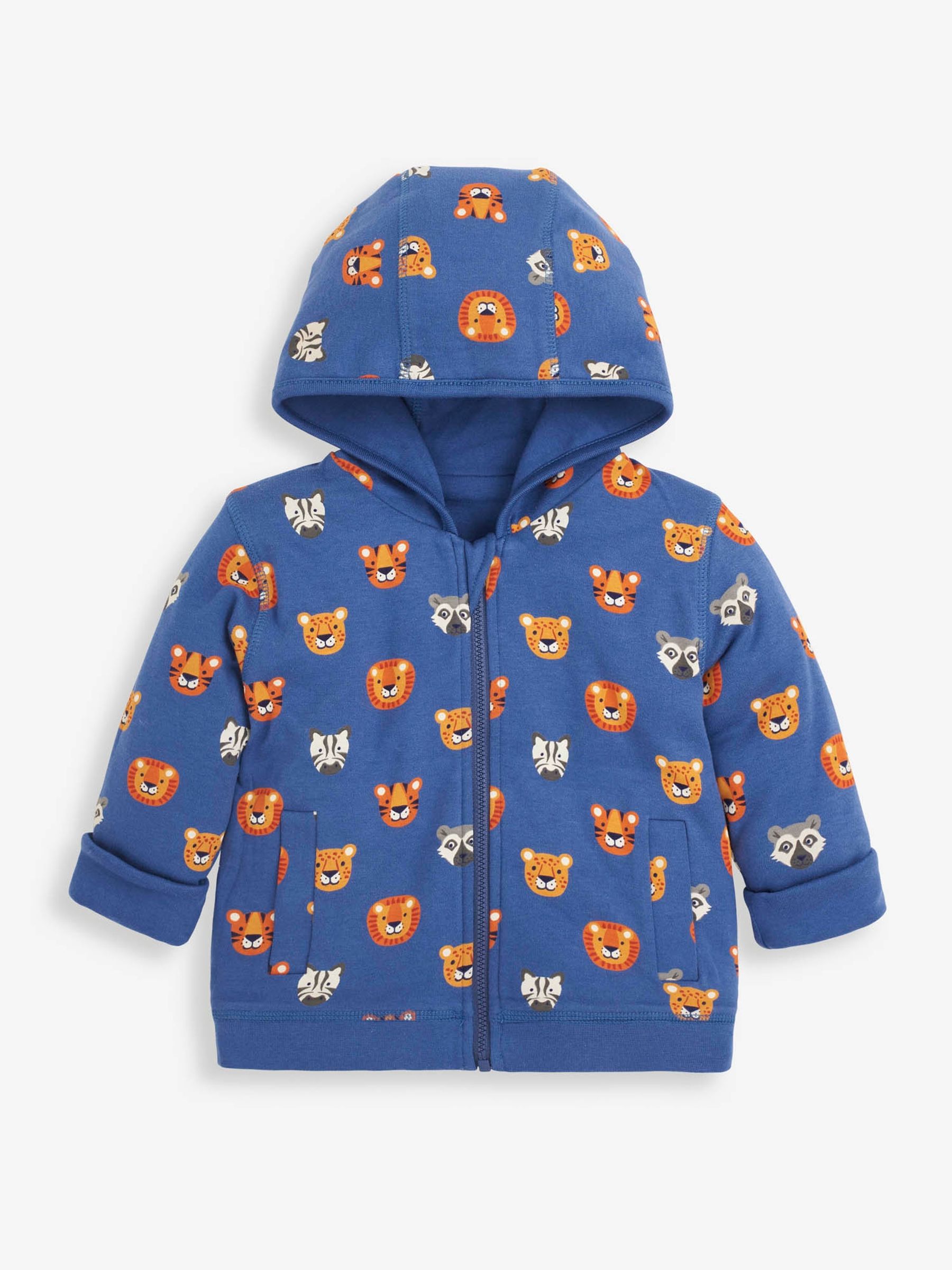 Indigo Kids' Lion Appliqué Reversible Hoodie - Image 3 of 6