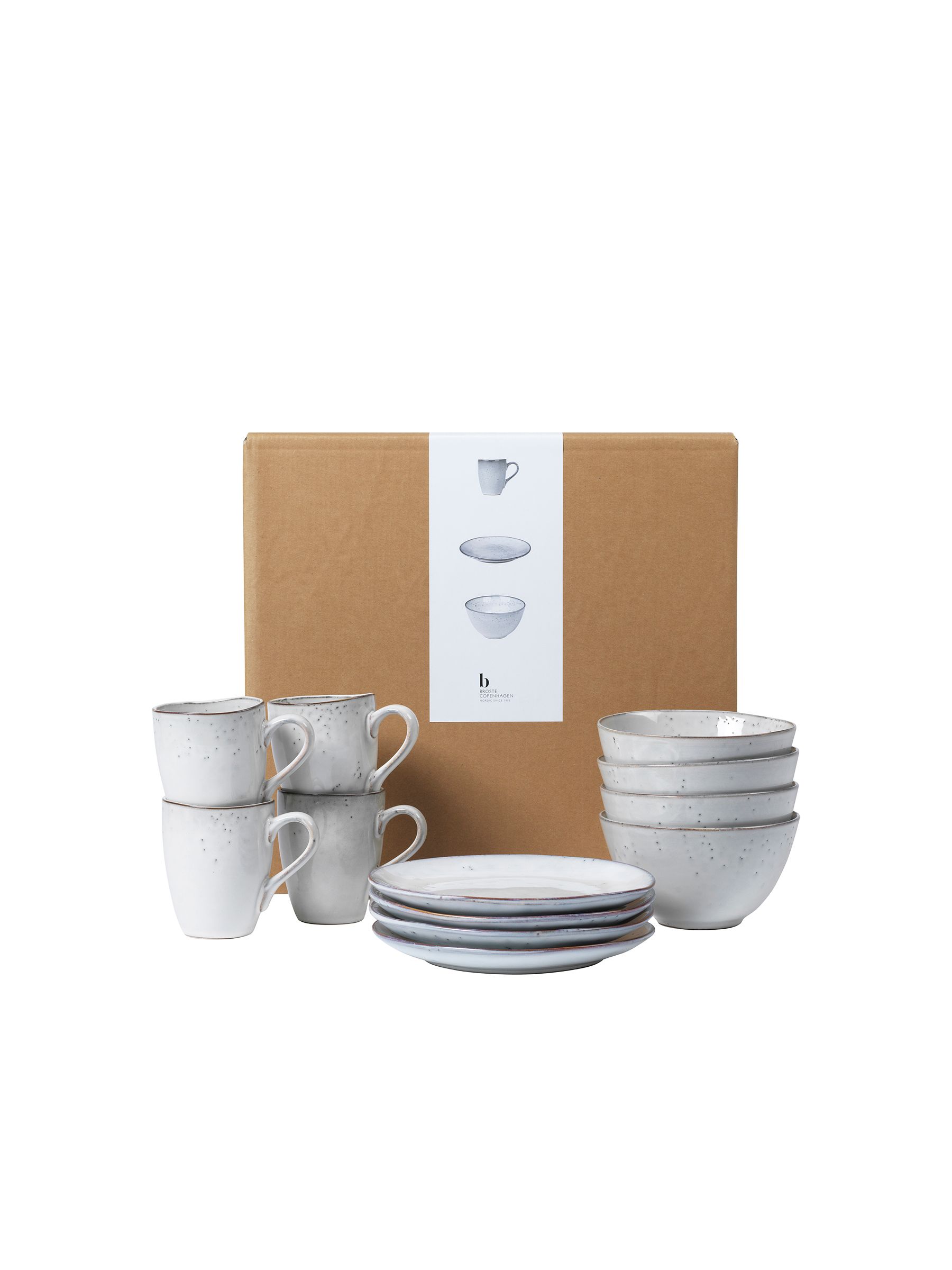 Broste Copenhagen 12 Piece Natural Nordic Breakfast Set - Image 3 of 3