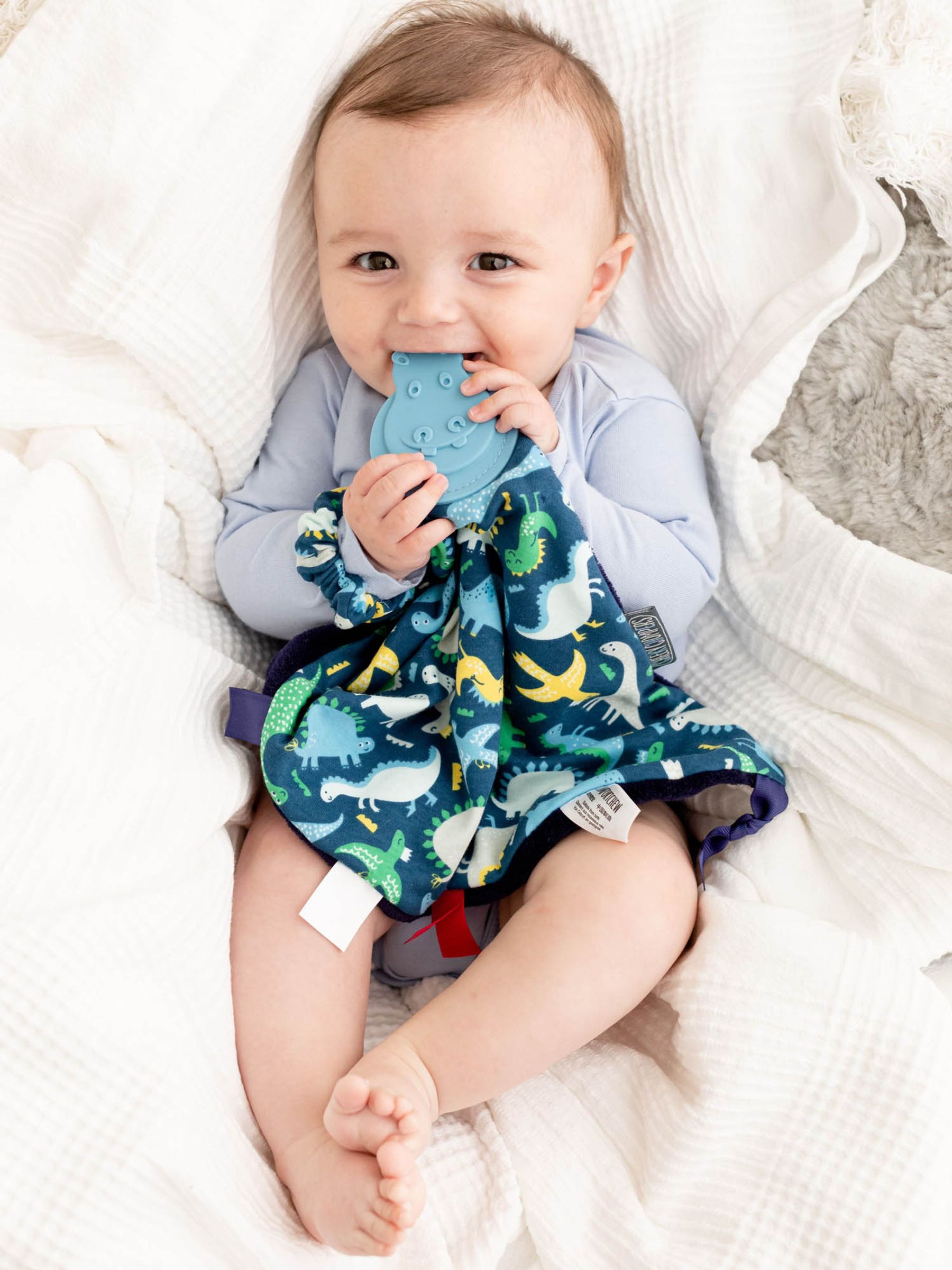 Cheeky Chompers Dinosaur Baby Comforter with Teether - Image 5 of 5