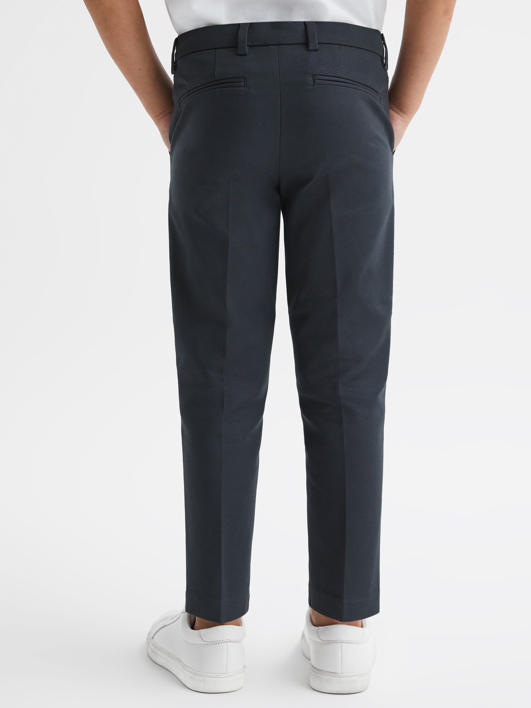 Junior Slim Fit Tapered Chinos in Steel Blue - Image 5 of 8