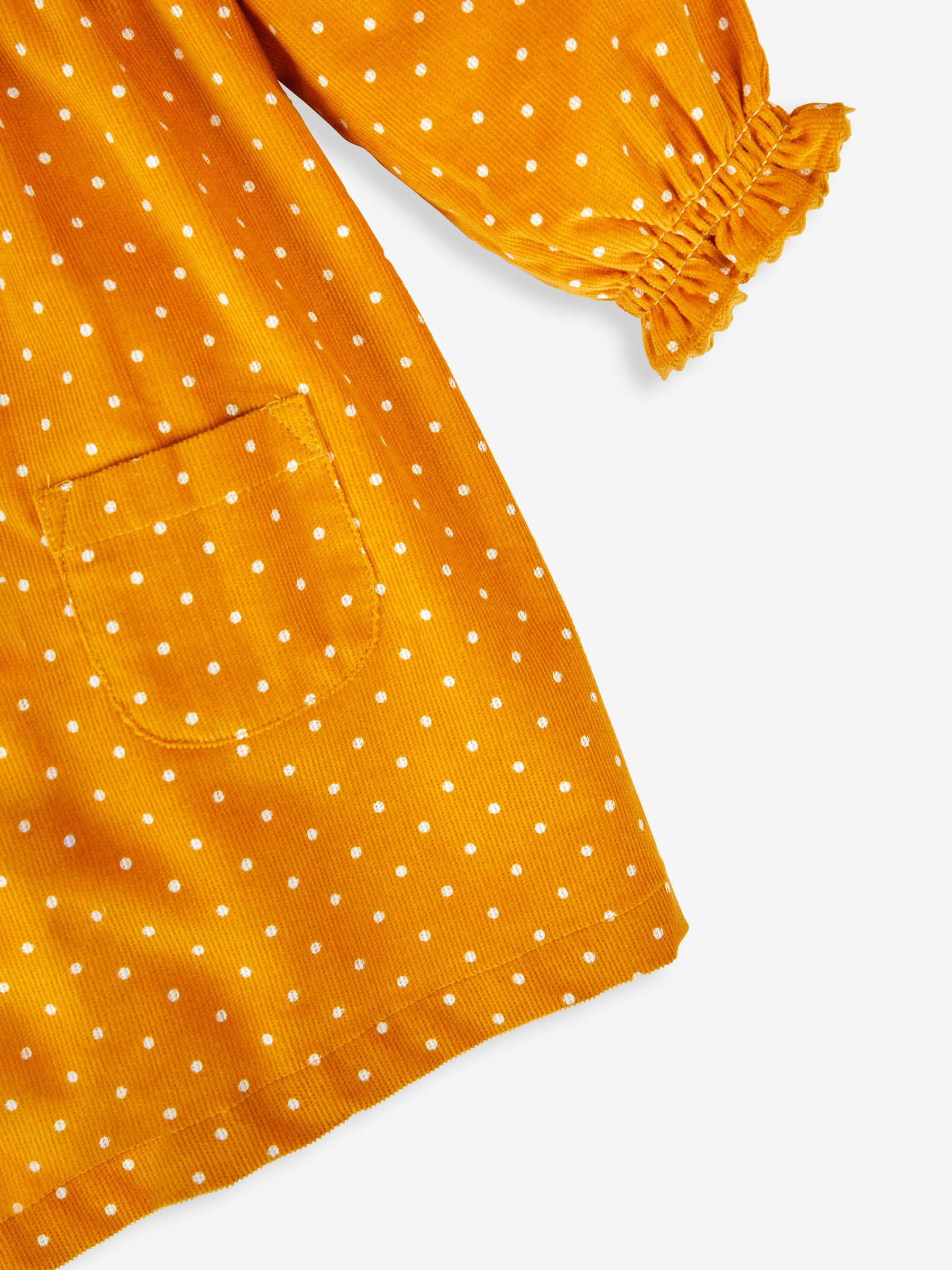 Mustard Yellow Cord Shirt Dress - Image 3 of 3