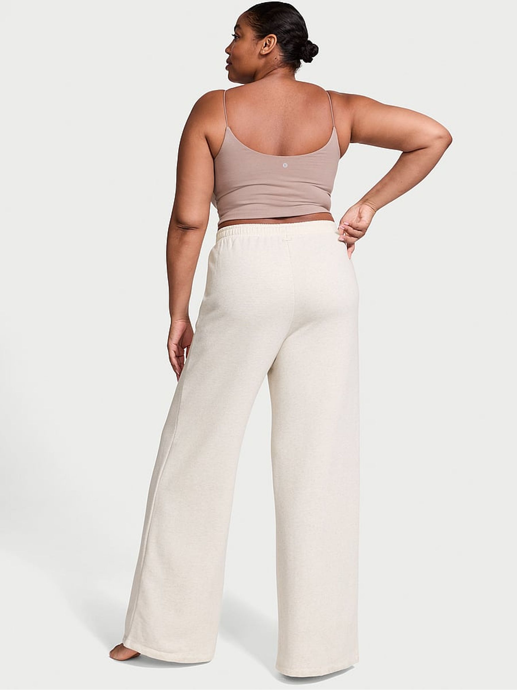 Natural Heather Grey Wide Leg Wide Leg Joggers - Image 2 of 4