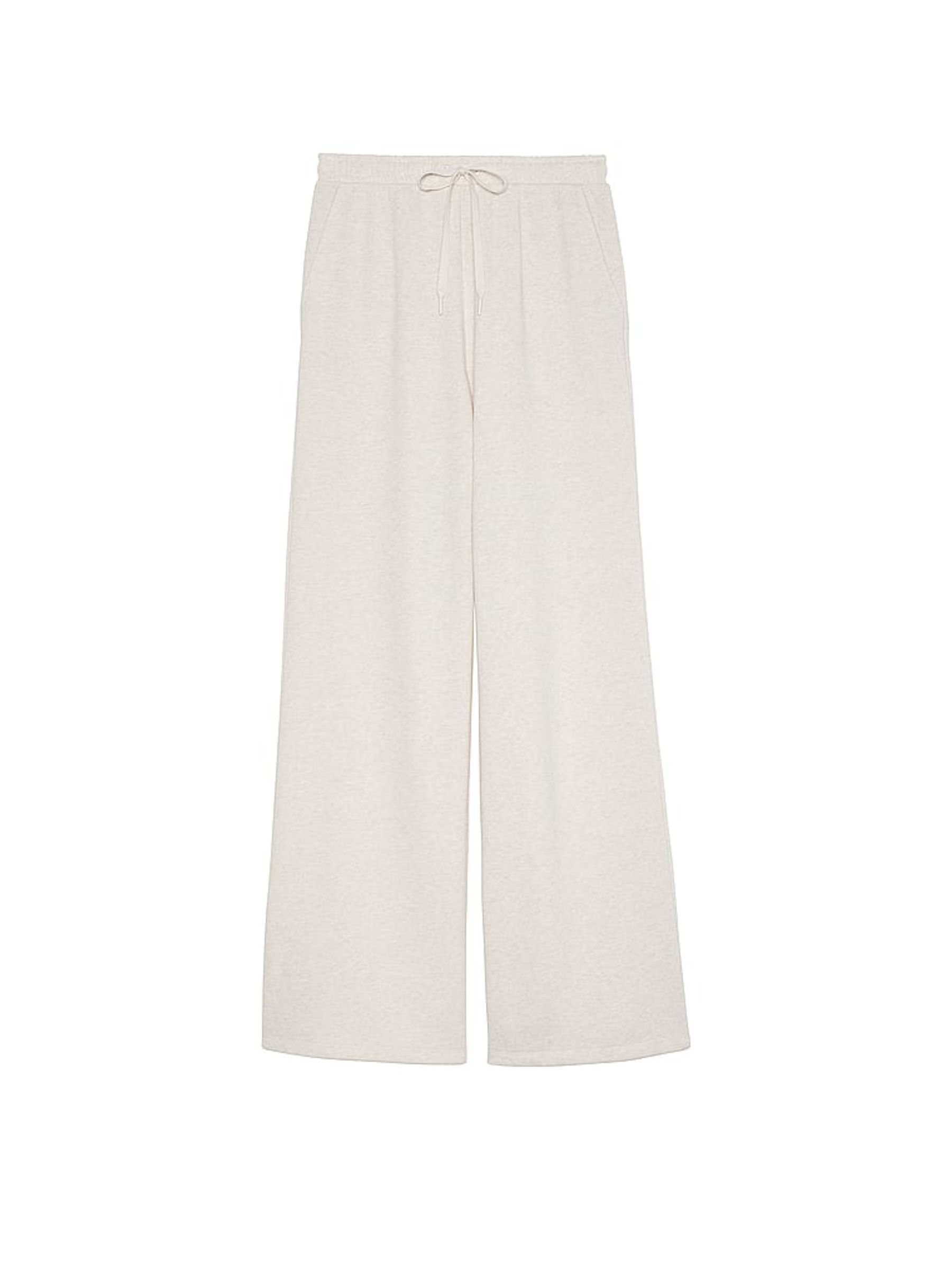 Natural Heather Grey Wide Leg Wide Leg Joggers - Image 4 of 4