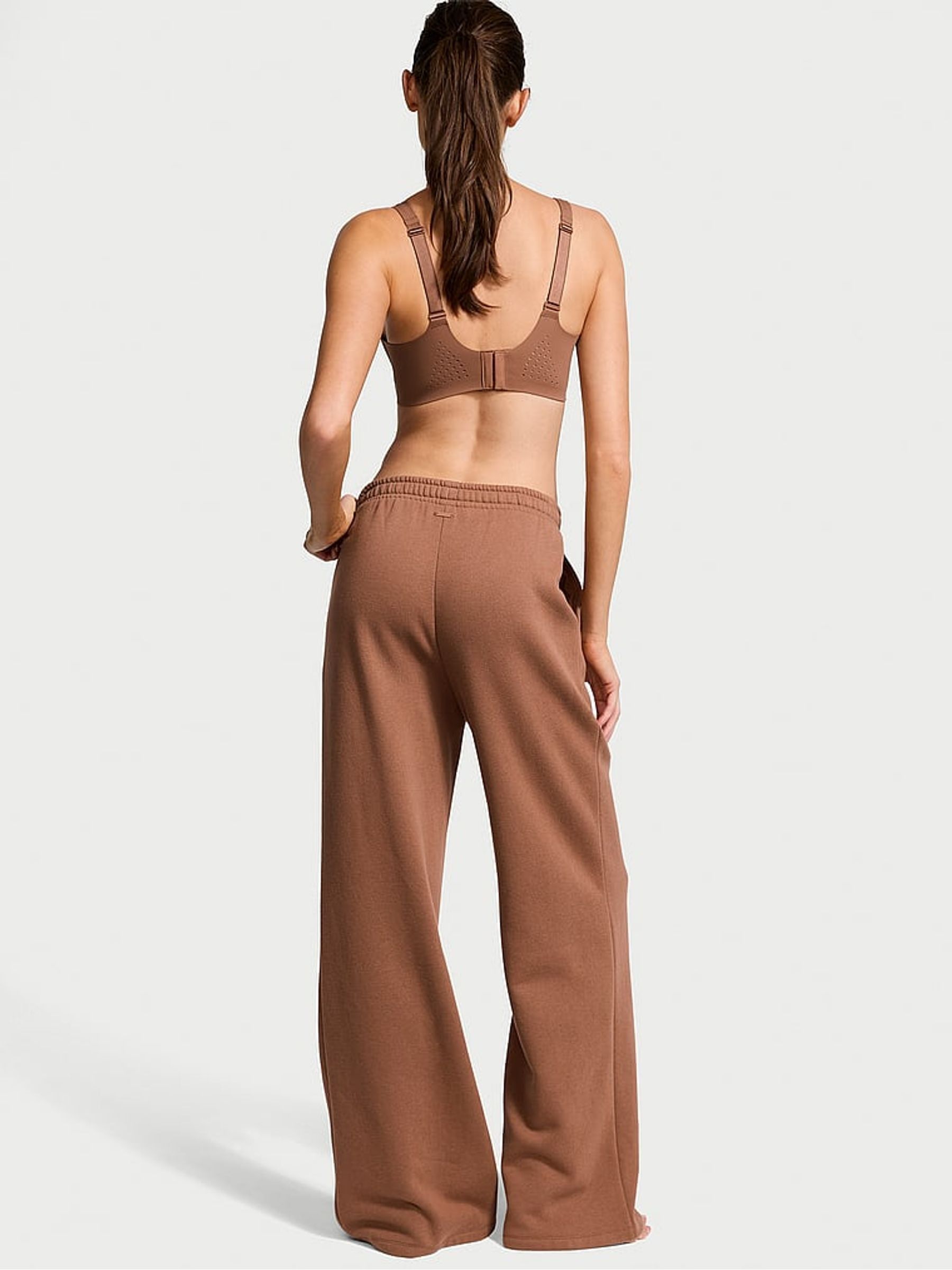 Caramel Brown Wide Leg Wide Leg Joggers - Image 2 of 4