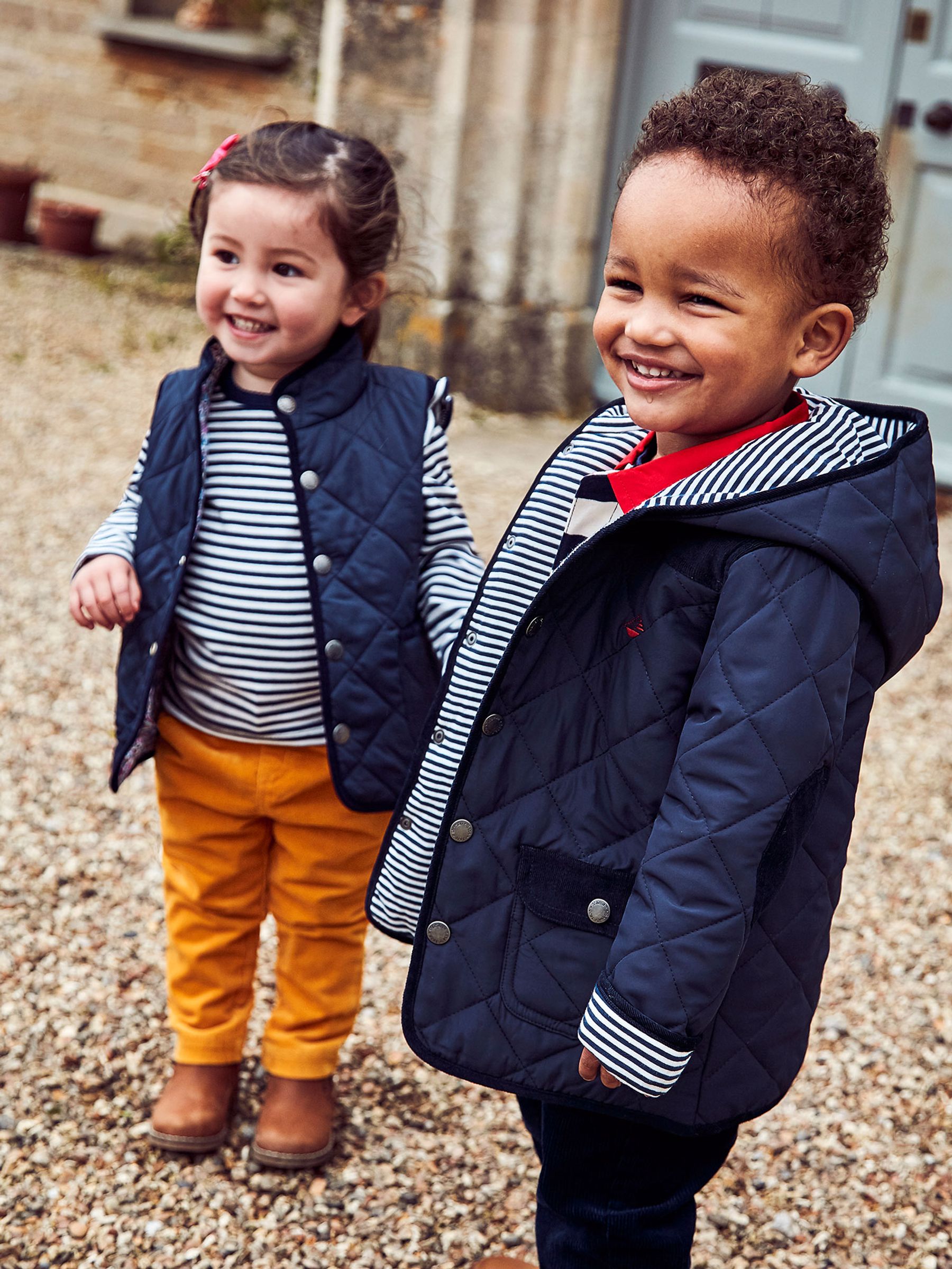 Navy Boys' Quilted Jacket - Image 2 of 3