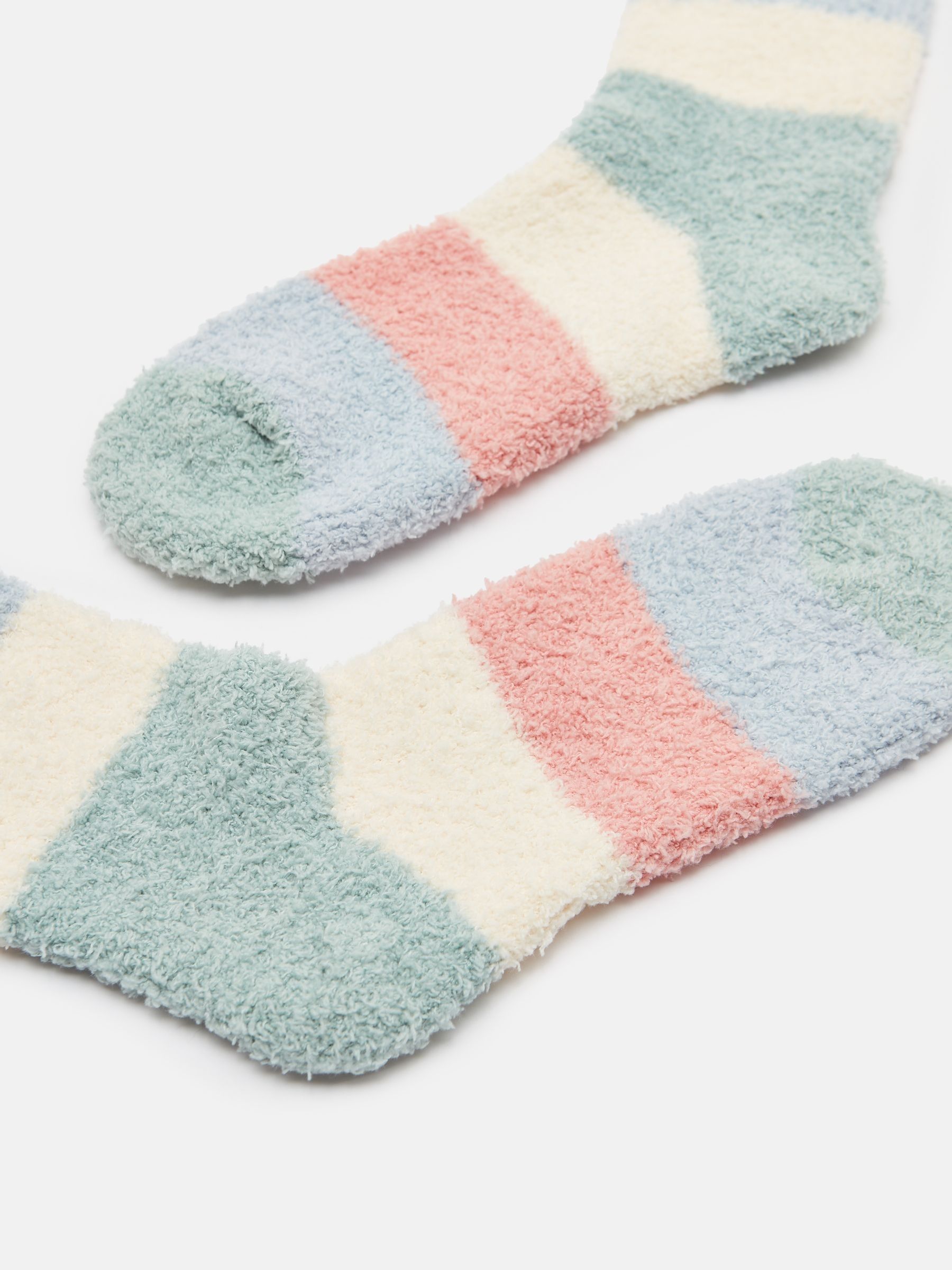 Women's Fluffy Multi Bright Socks (size 4-8) - Image 2 of 3