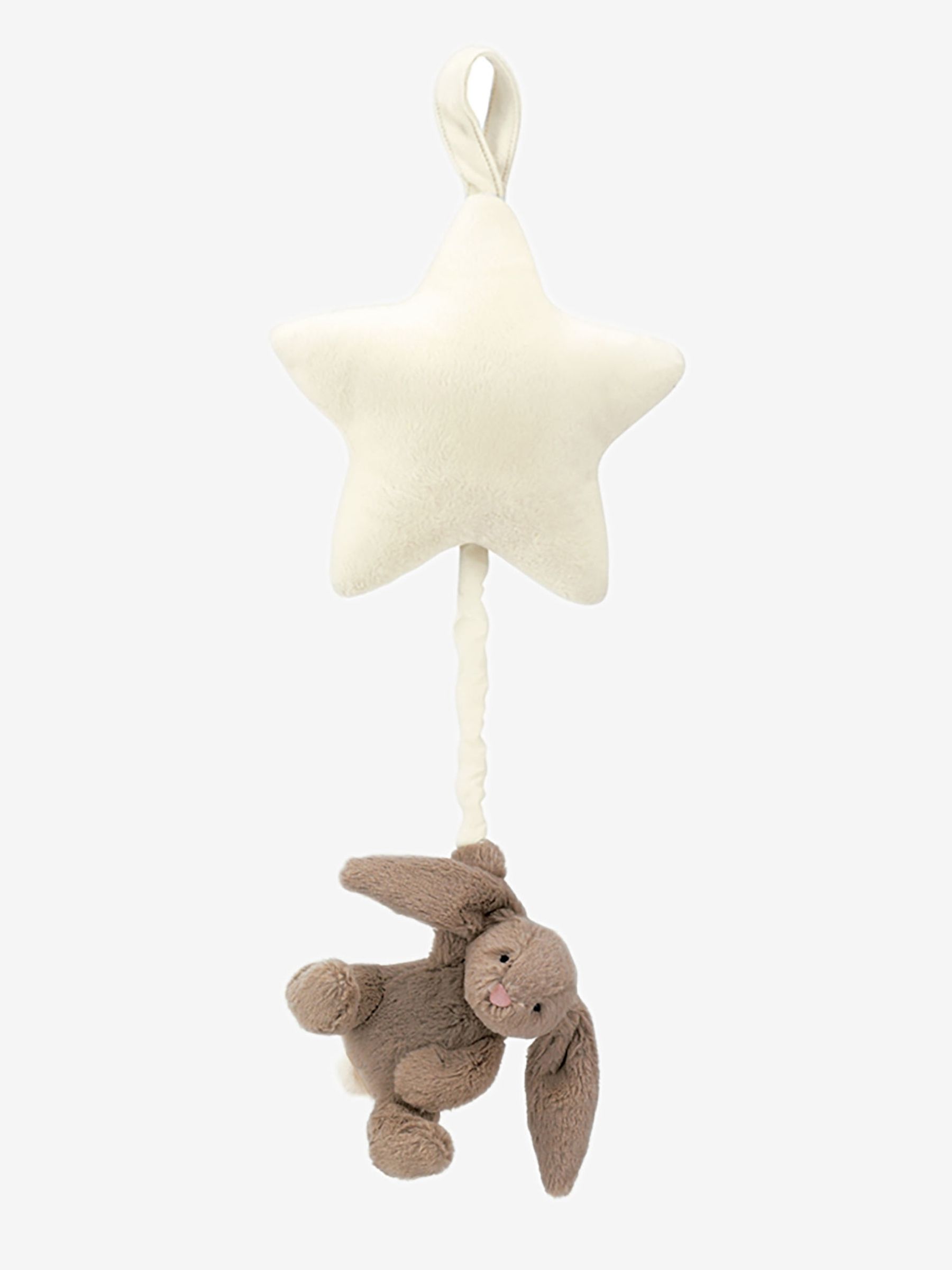Jellycat Bashful Beige Bunny Star Musical Pull - Image 1 of 1