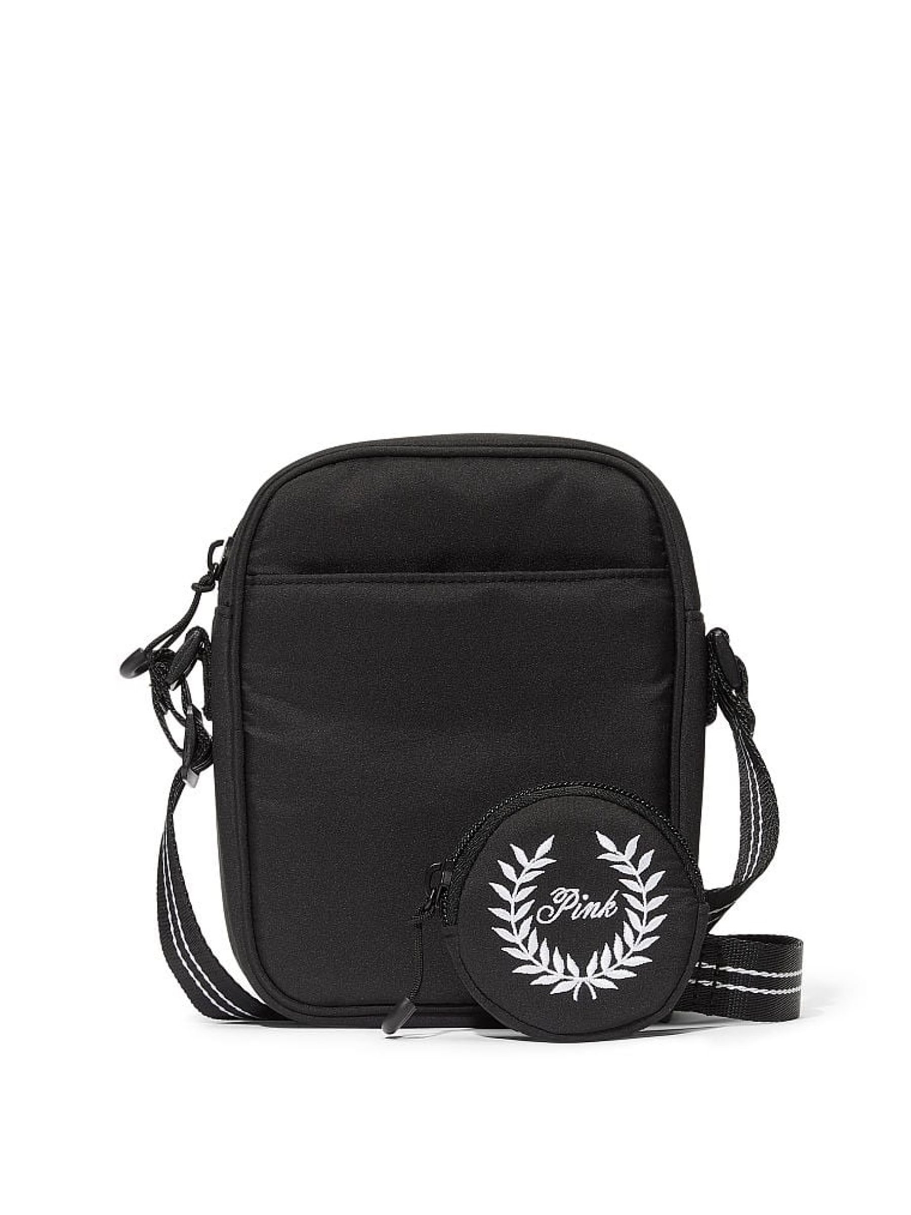 Pure Black Puffer Crossbody Bag - Image 1 of 1