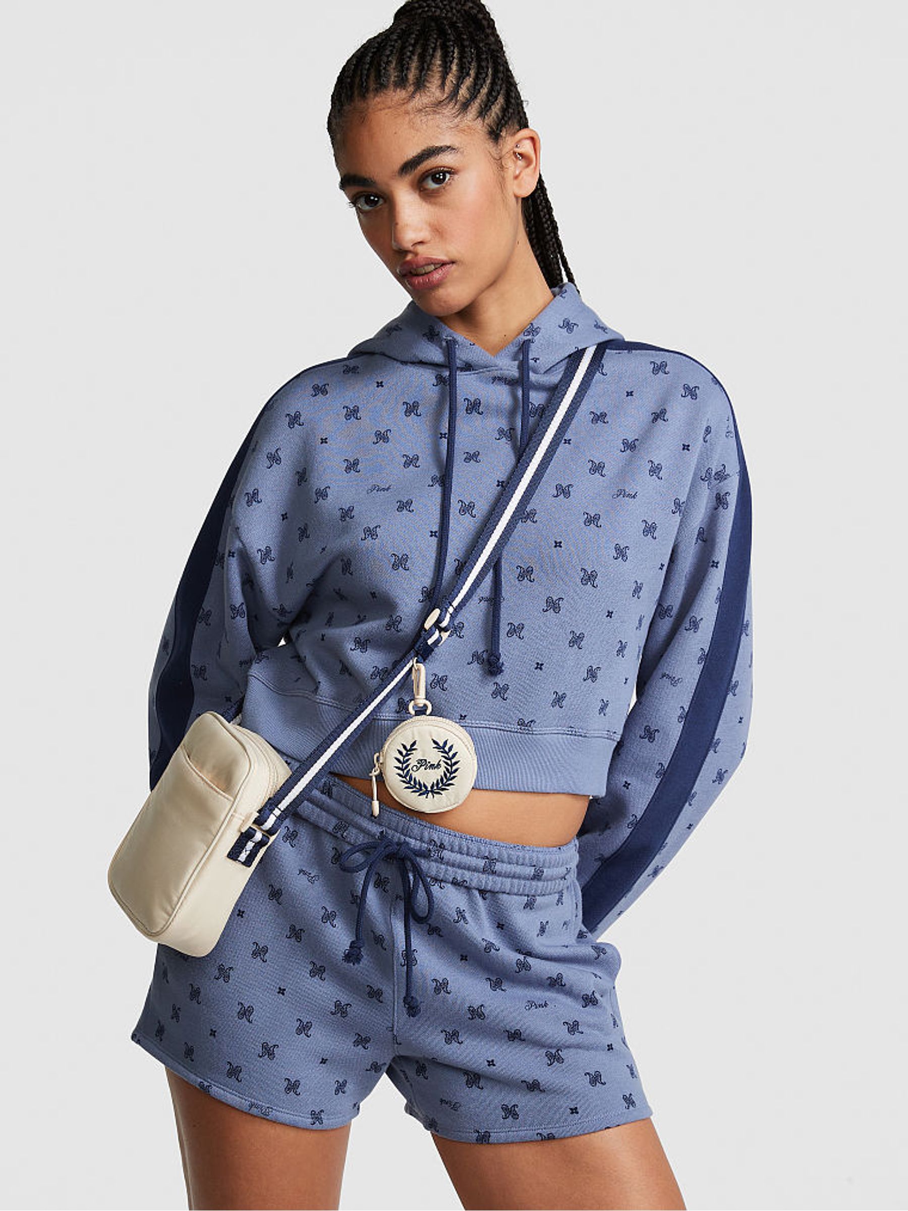 Canvas Cream Puffer Crossbody Bag - Image 3 of 3