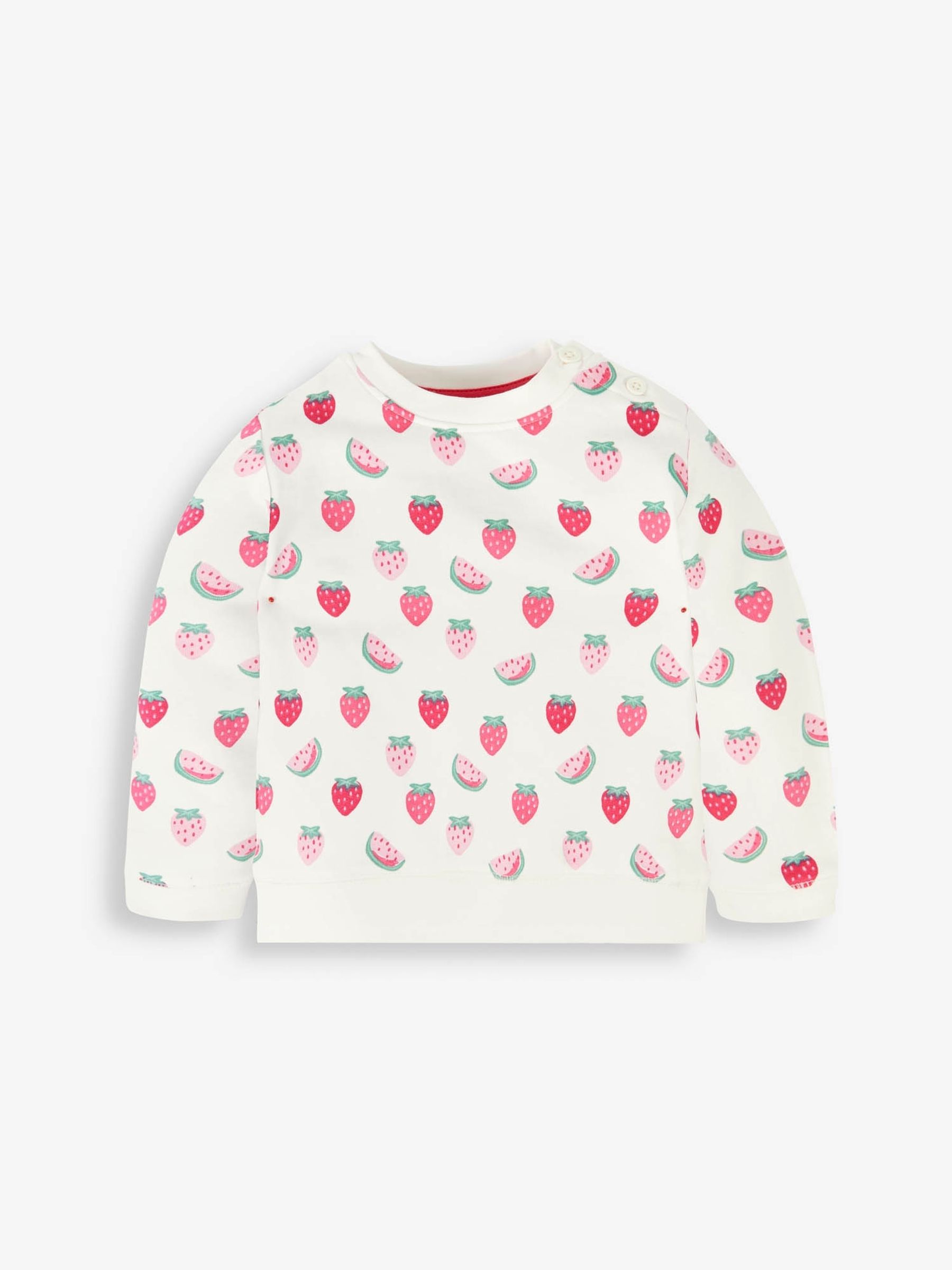 Cream Fruit Print Sweatshirt - Image 3 of 4