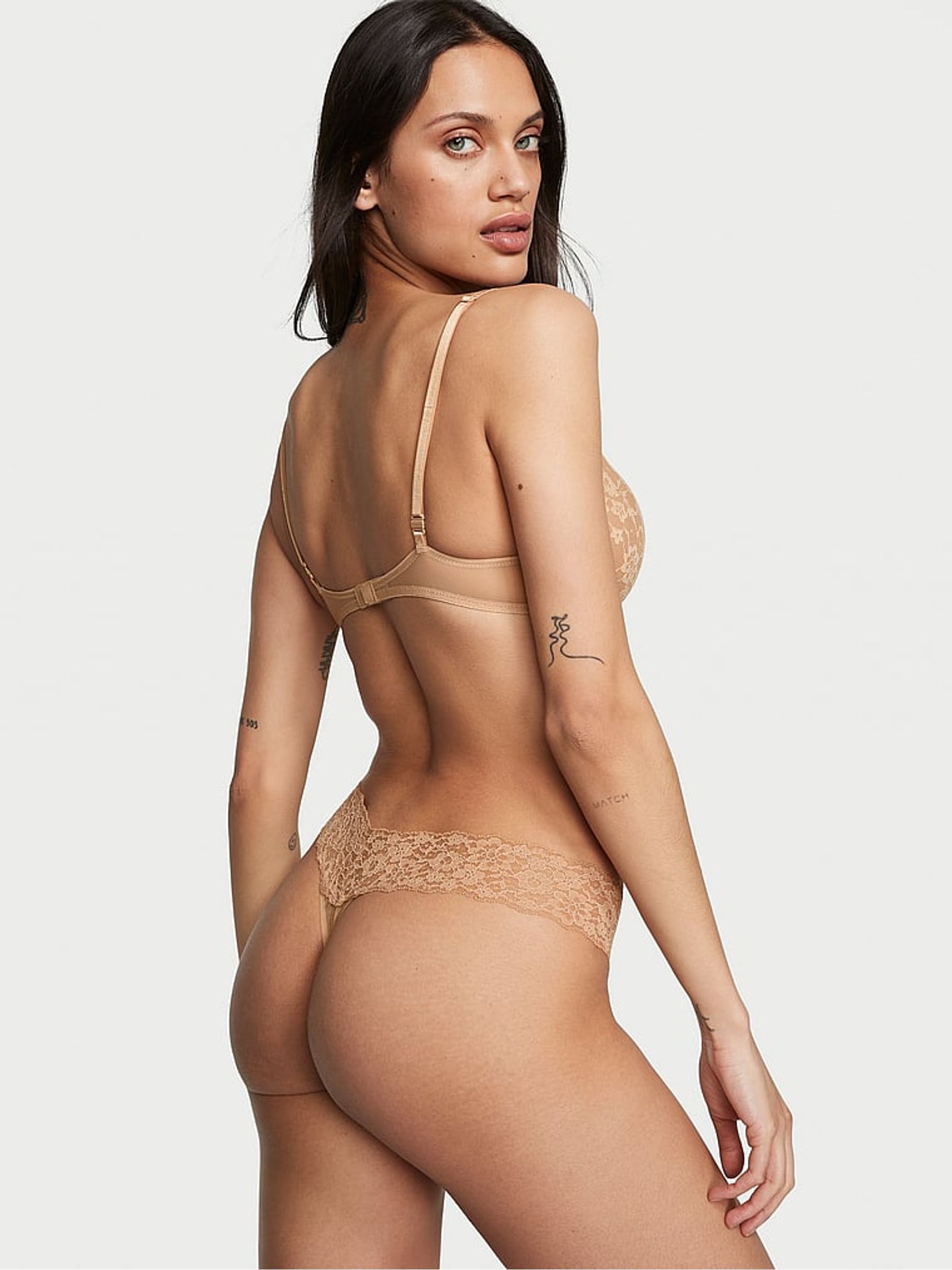 Praline Nude Posey Lace Knickers - Image 2 of 3