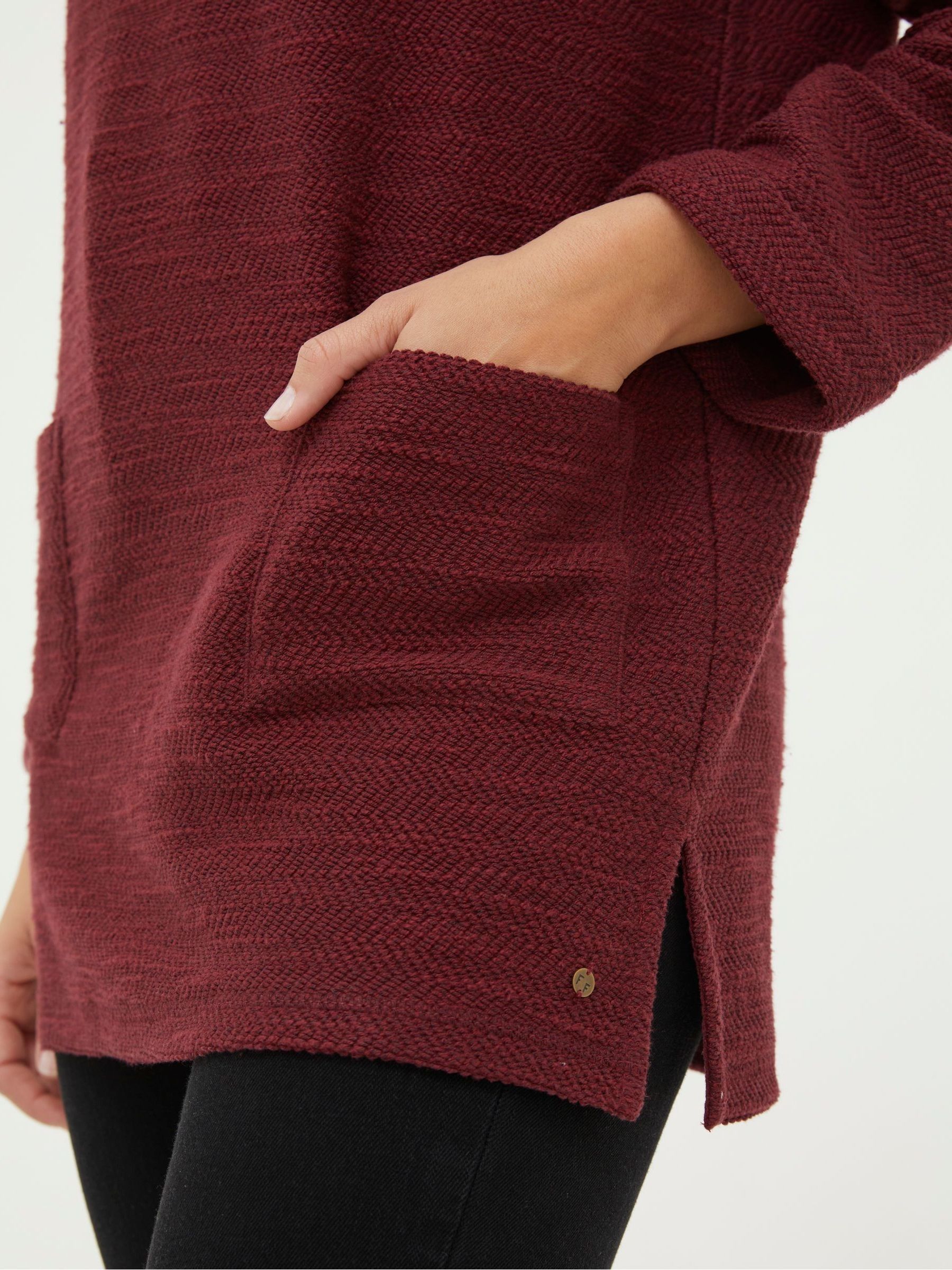 Red Amari Textured Tunic - Image 4 of 5