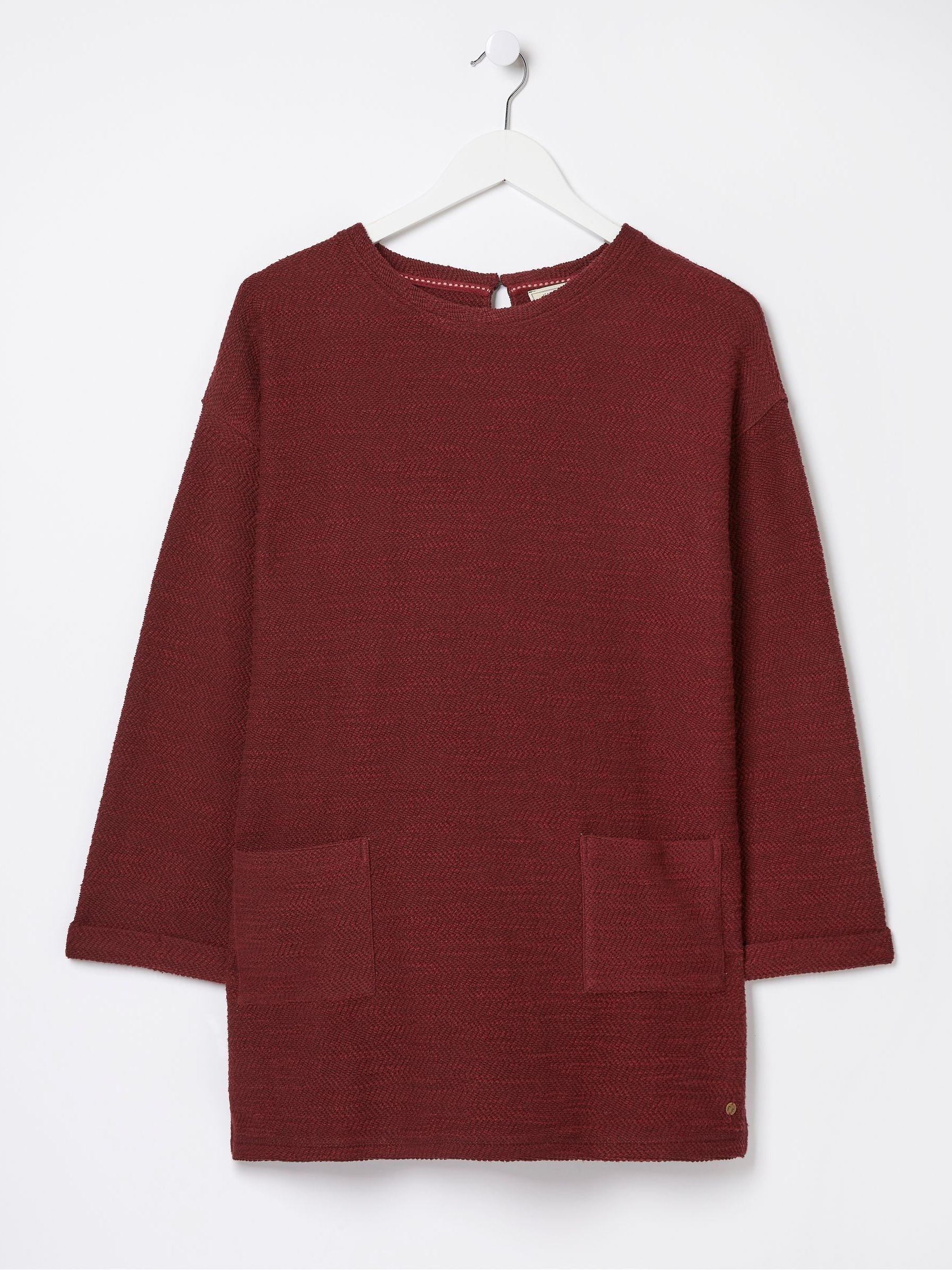 Red Amari Textured Tunic - Image 5 of 5