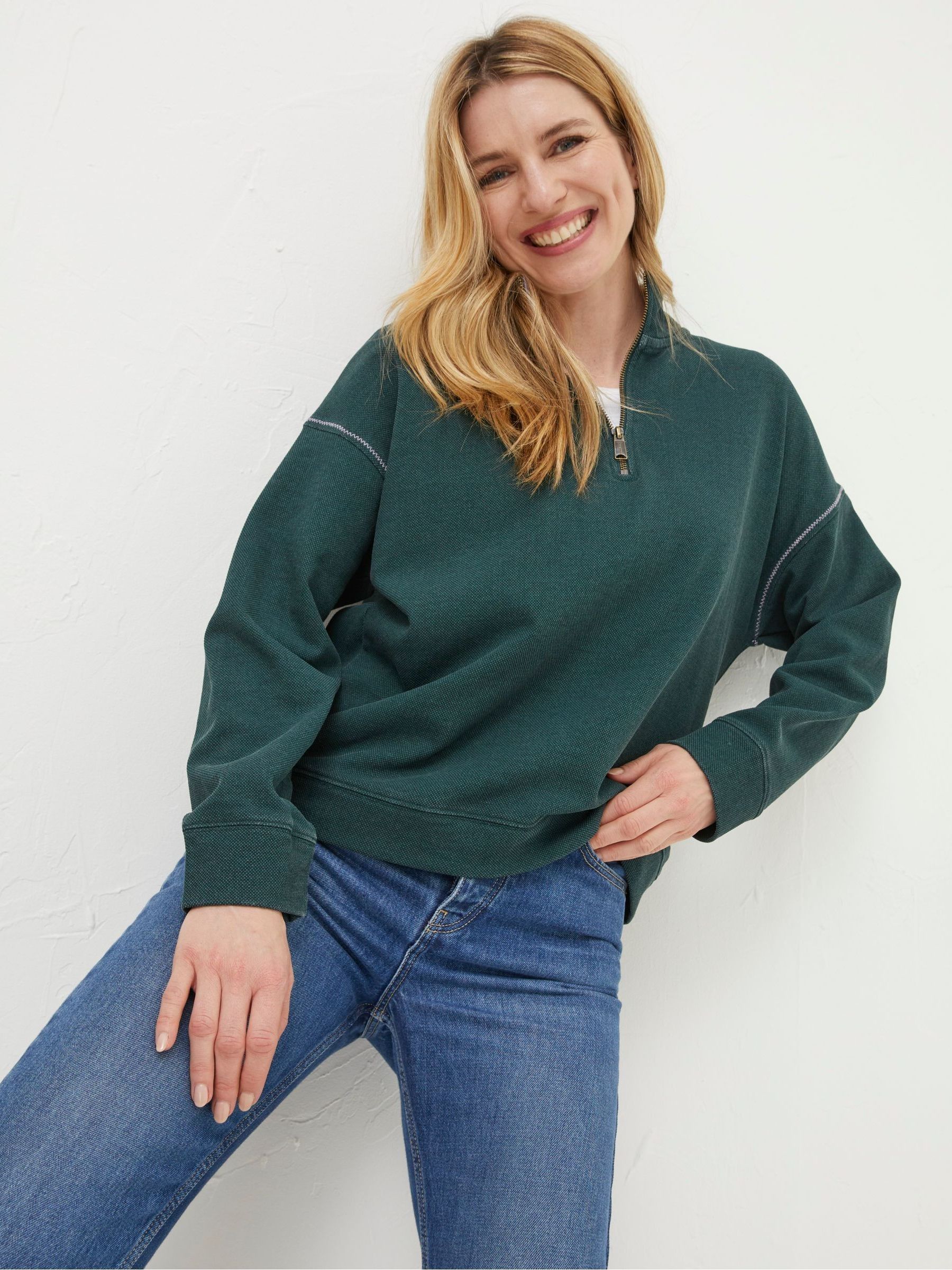 Green Relaxed Airlie Sweatshirt - Image 1 of 4