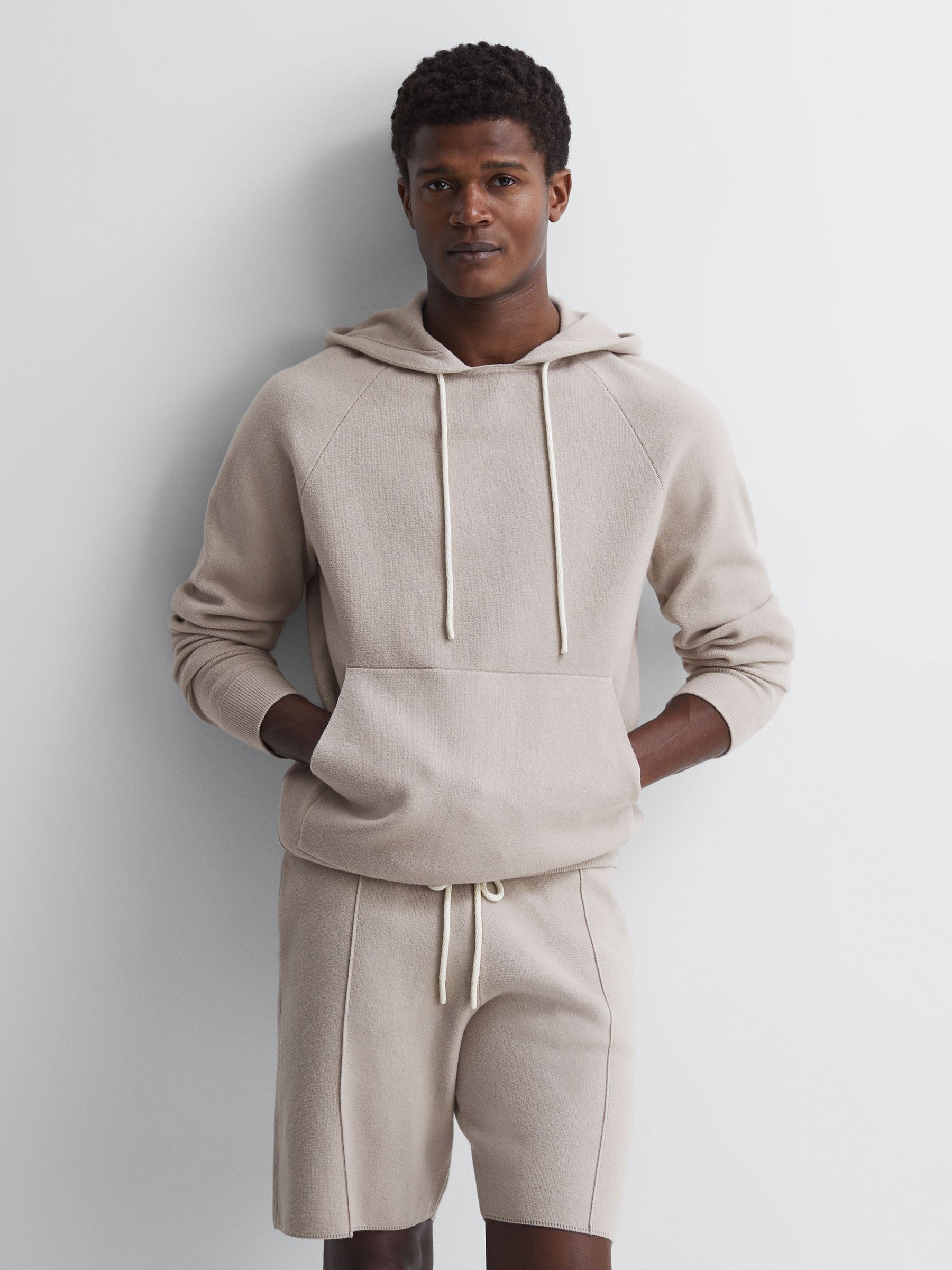 Paige Drawstring Shorts in Dried Stone - Image 1 of 4