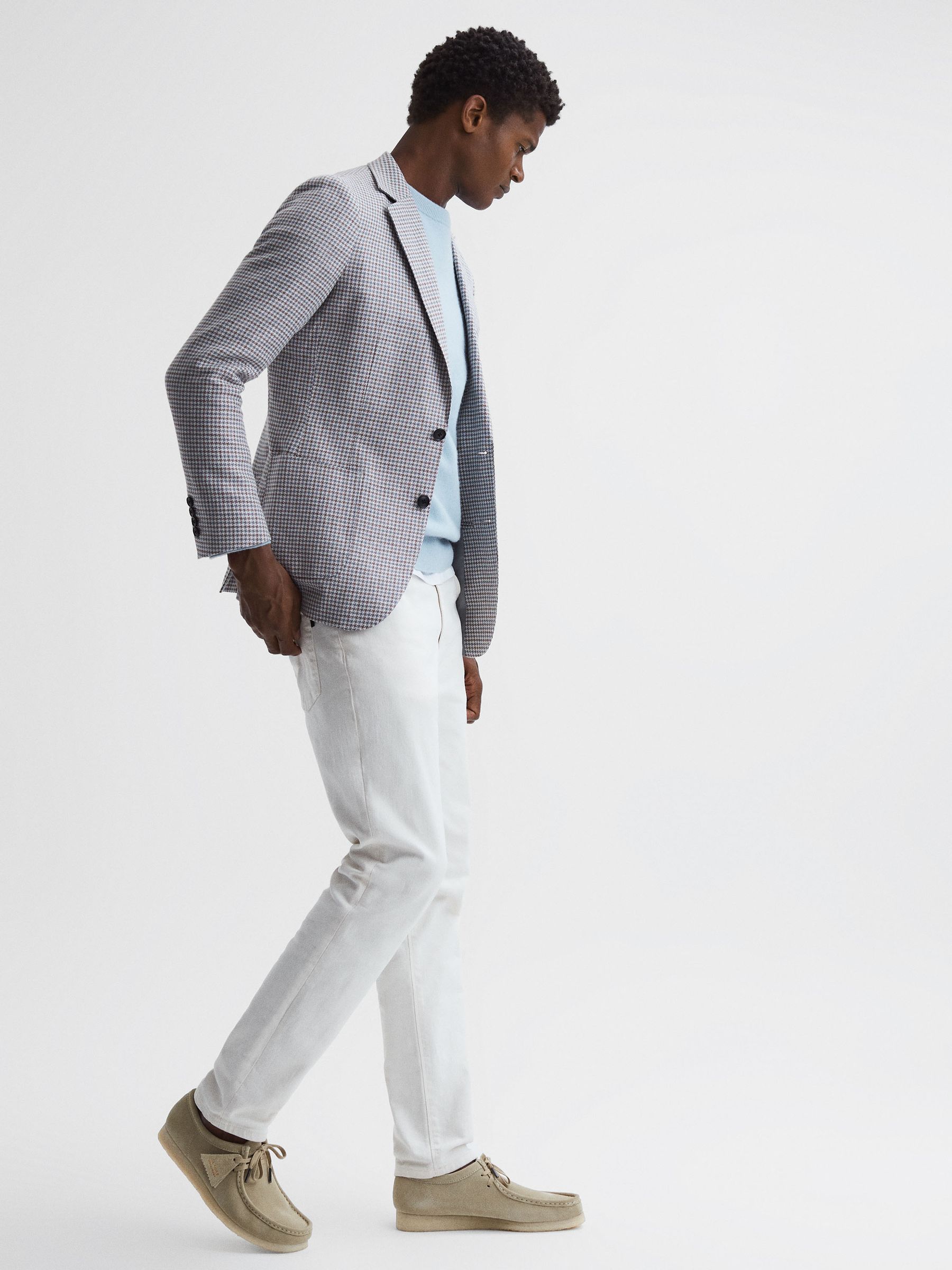 Clarks Originals Suede Wallabee Shoes in Sand - Image 1 of 5